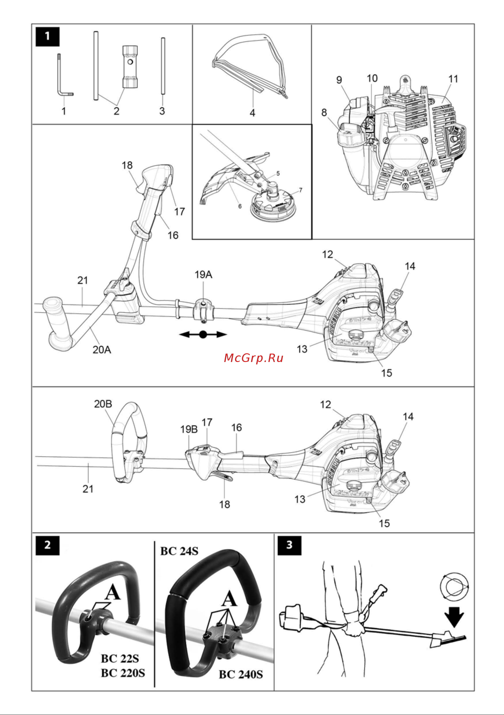 Oleo-Mac BC 24 T Euro 1 Руководство по эксплуатации онлайн [2/246] 769771