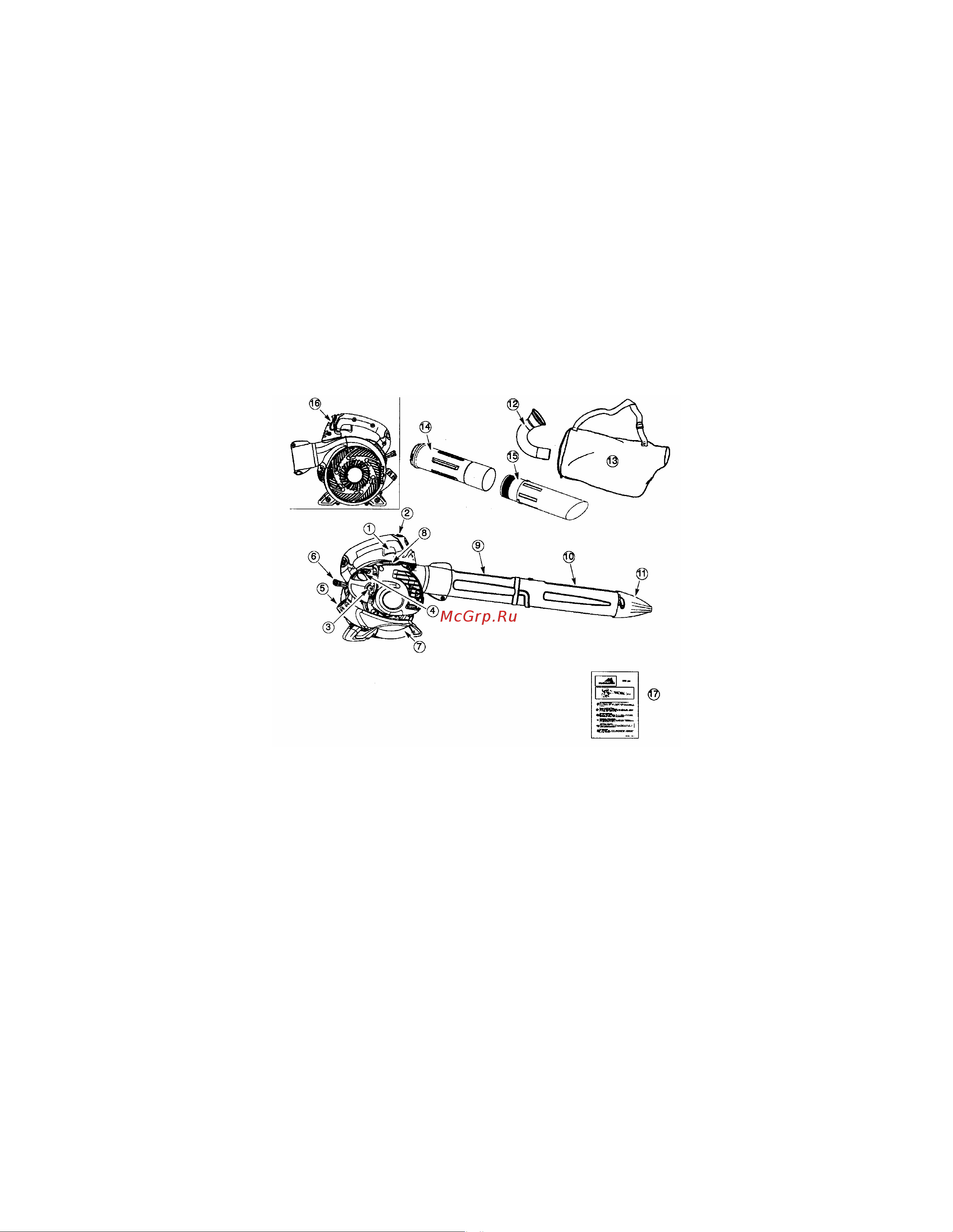 McCulloch MAC GBV 345 [4/15] Что есть что
