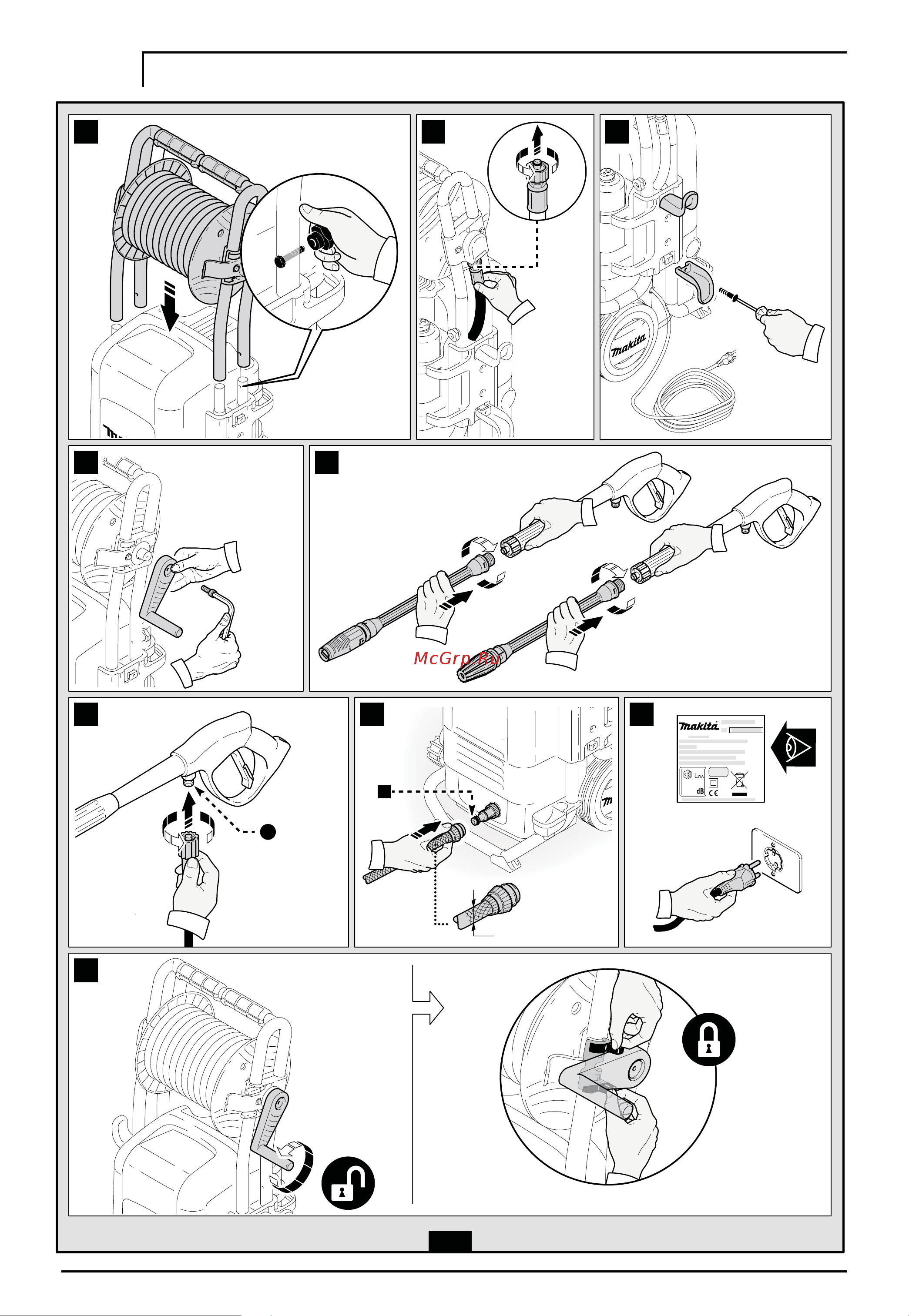 Makita HW 151 Руководство по эксплуатации онлайн [4/140] 769799