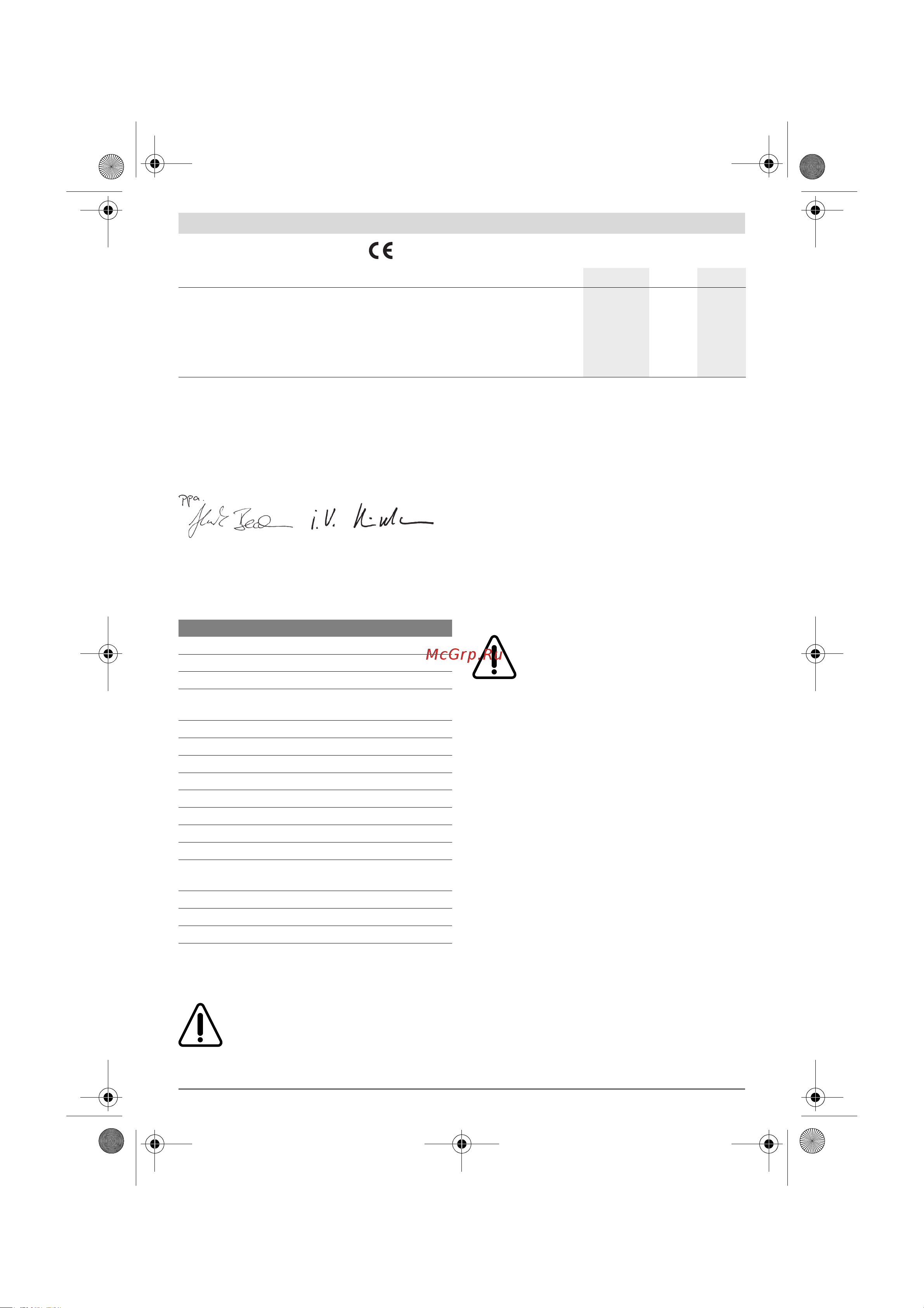 Bosch 37-13+ AQT [18/205] Déclaration de conformité