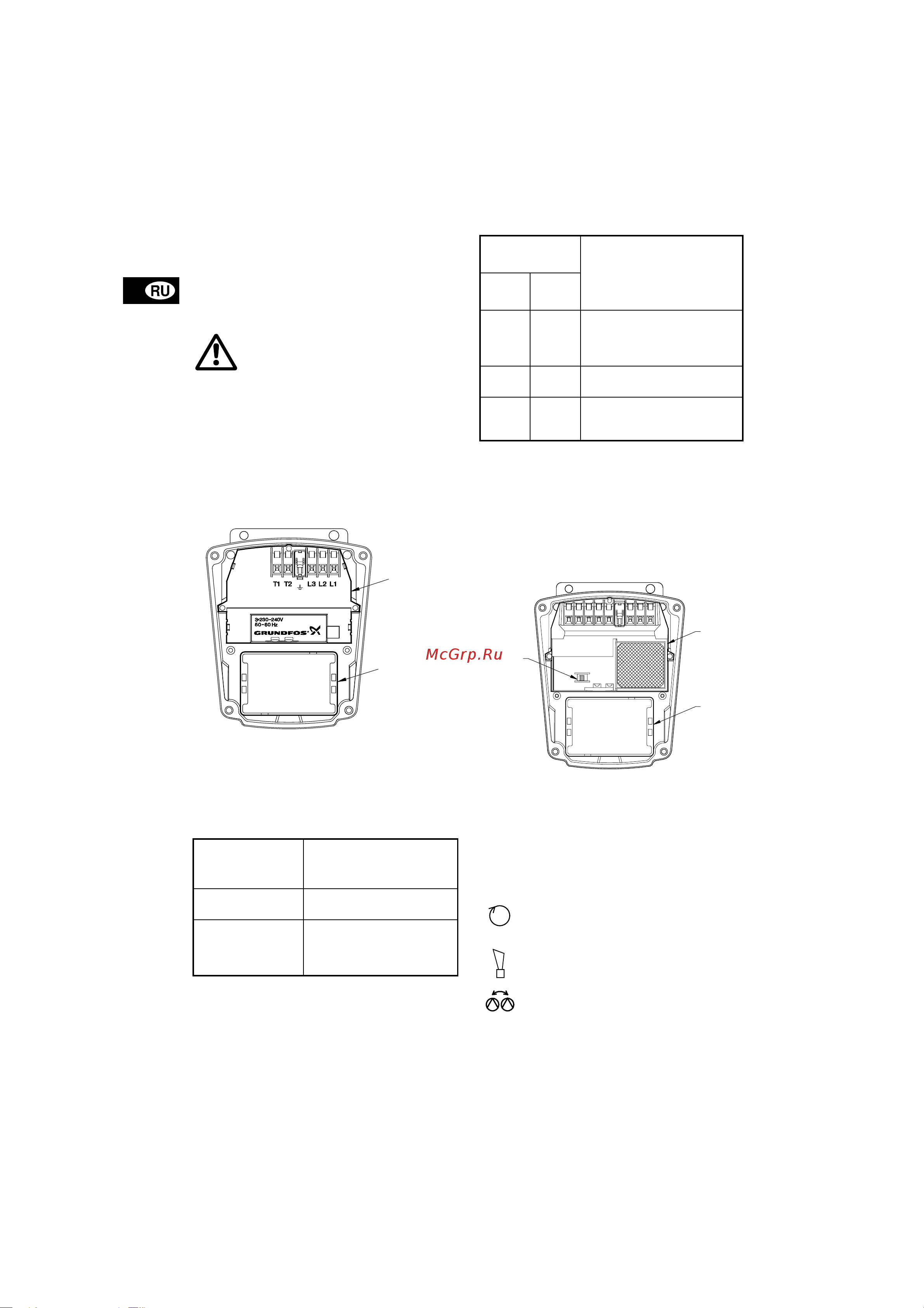 Grundfos UPSD 80-120 F [6/16] Ñäâîåííûé íàñîñ ñ ðåëåéíûì ìîäóëåì