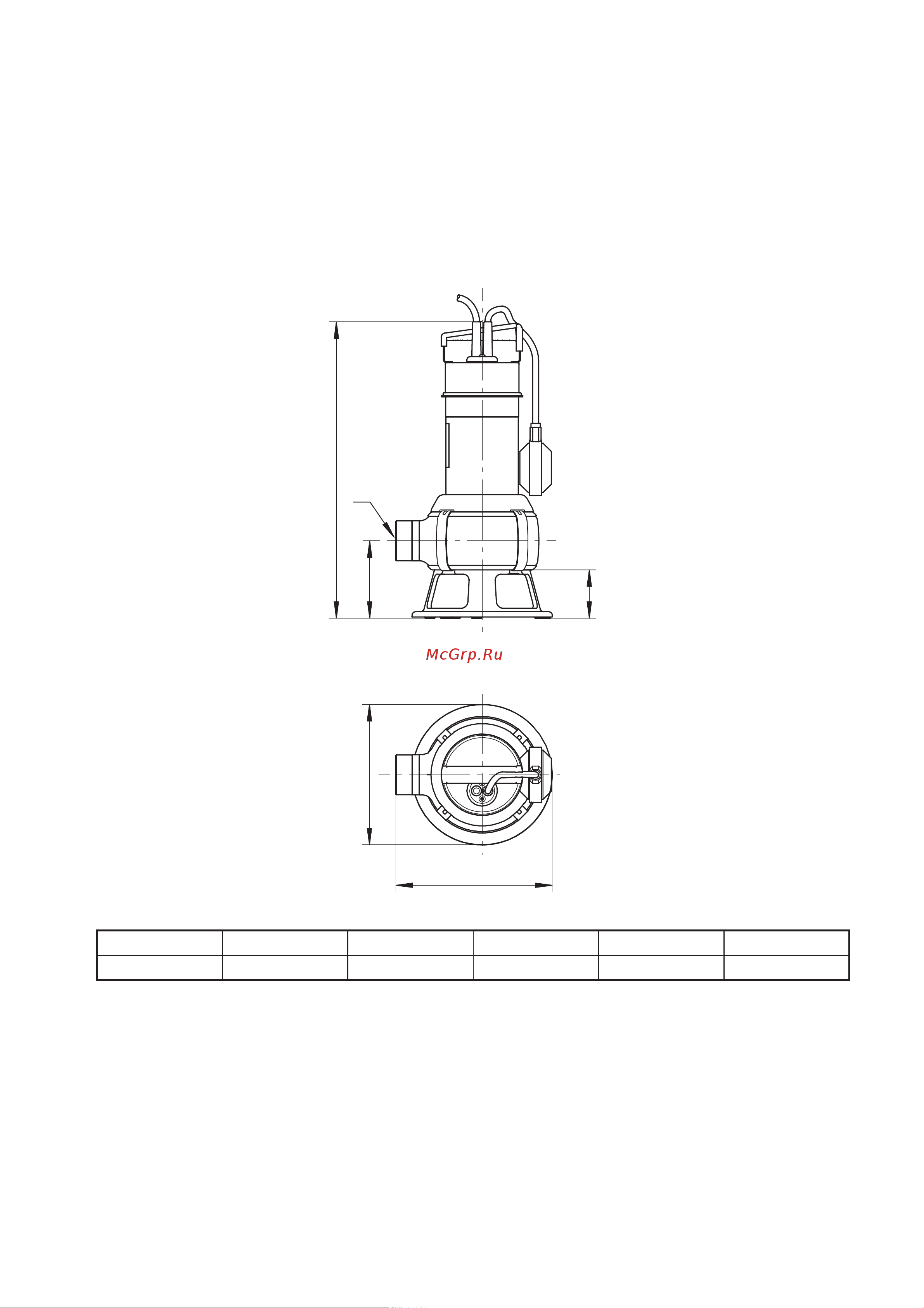 Grundfos AP 35B.50.06.A1.V [19/20] D freistehender einbau