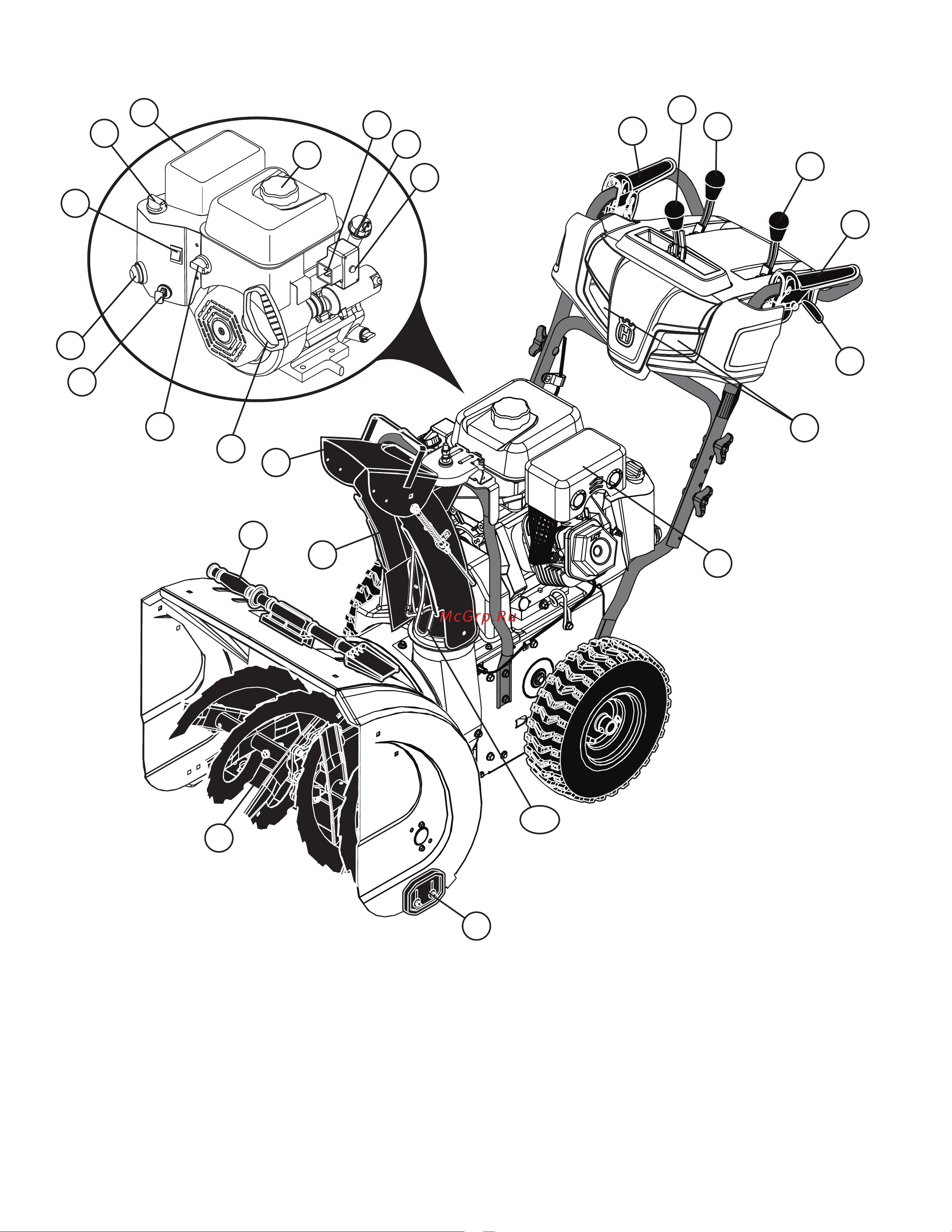 Husqvarna ST230 P Руководство по эксплуатации онлайн [20/84] 770236