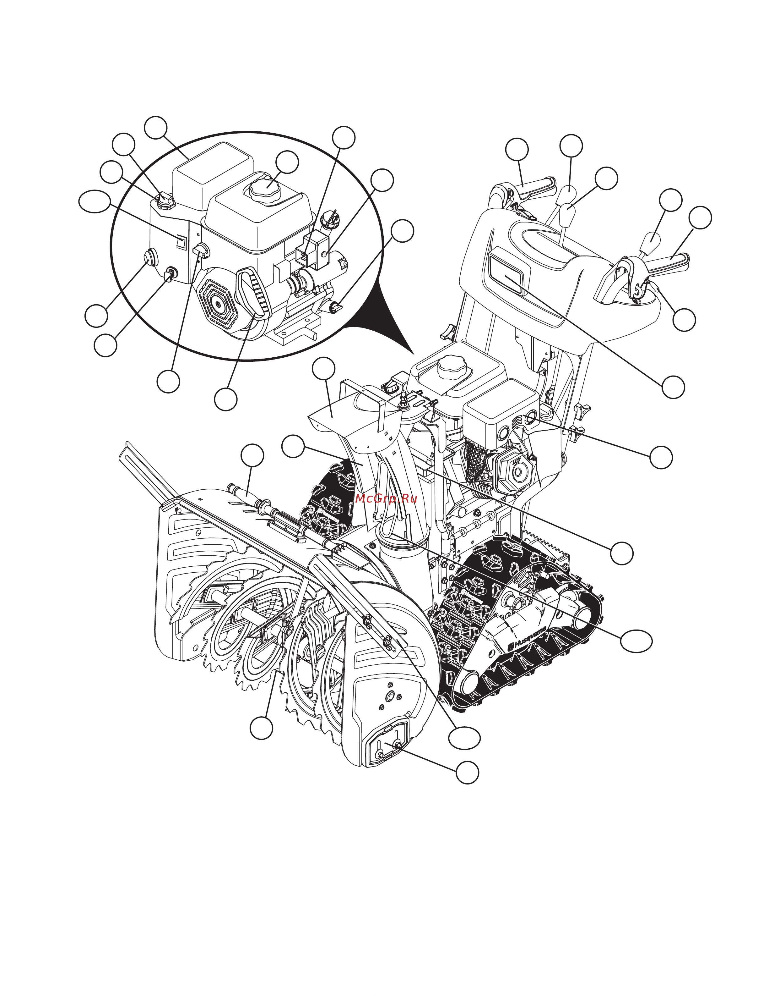 Husqvarna ST327PT Руководство по эксплуатации онлайн [20/84] 770237