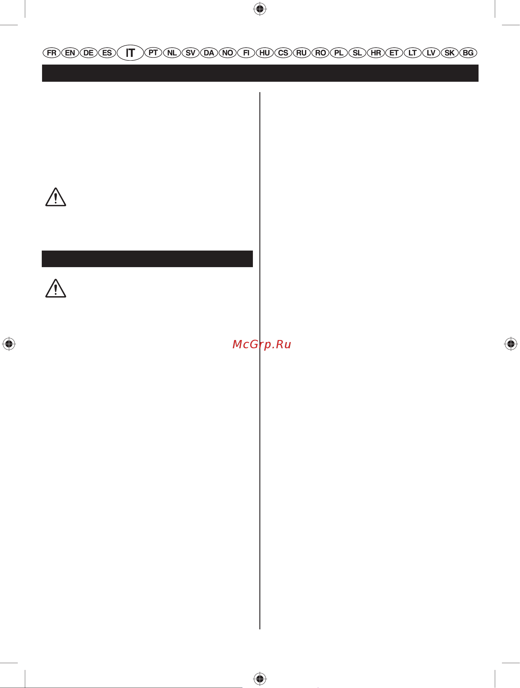 Ryobi RBC 30 SBSB [103/328] Italiano traduzione dalle istruzioni originali