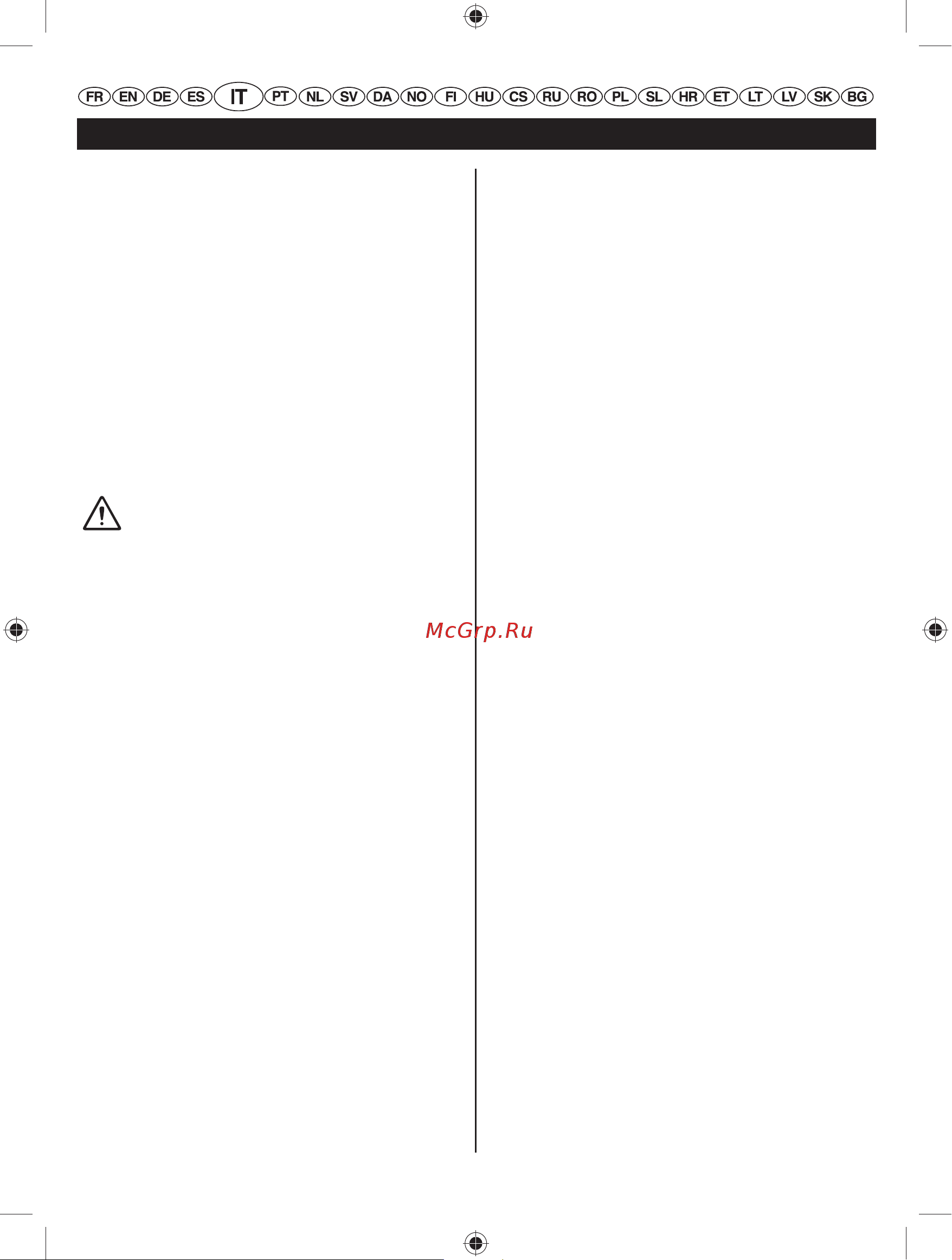 Ryobi RBC 30 SBSB [104/328] Italiano traduzione dalle istruzioni originali