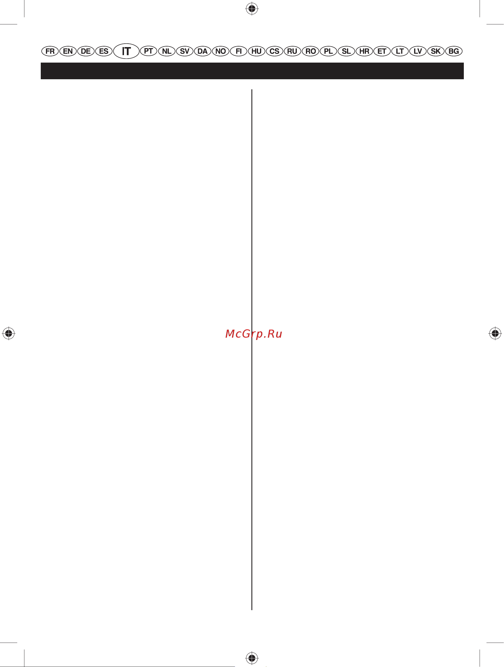 Ryobi RBC 30 SBSB [98/328] Italiano traduzione dalle istruzioni originali