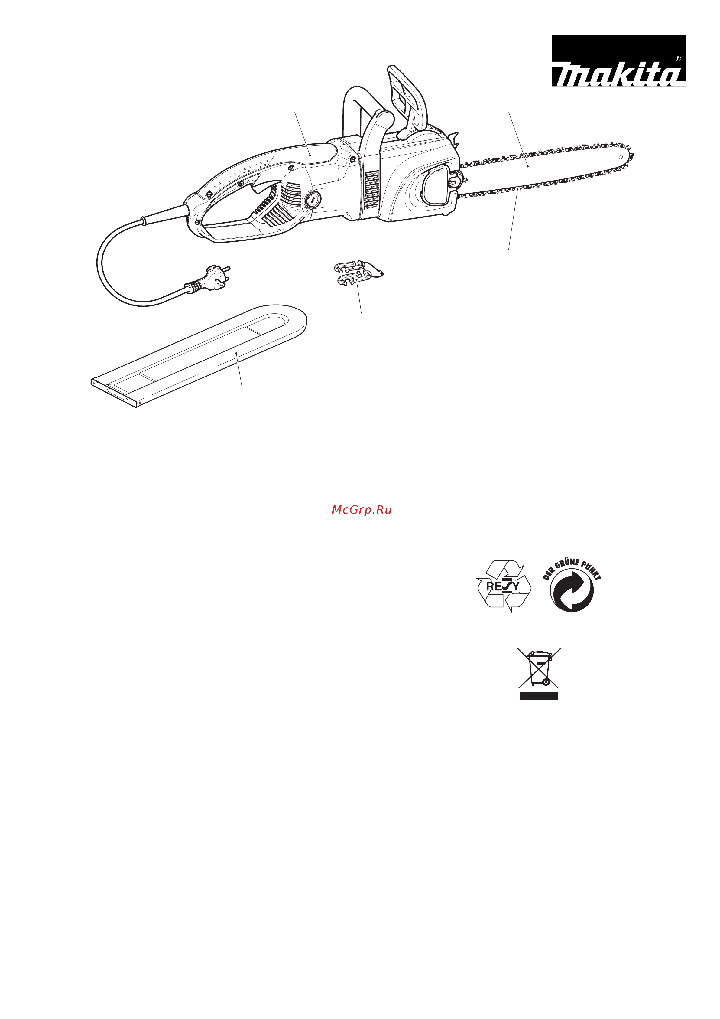 Noname MAKITA UC3530A [3/24] Использование по назначению