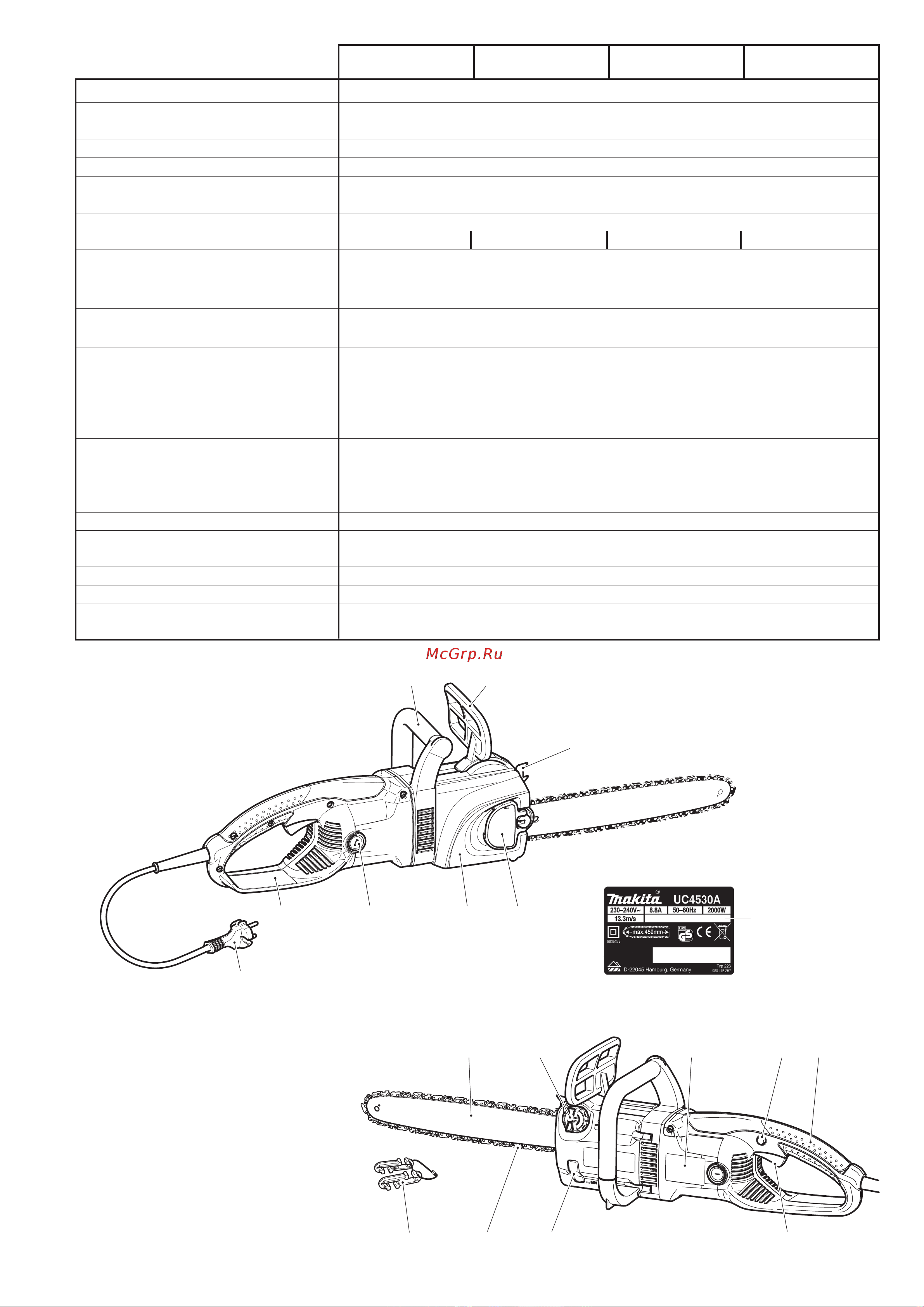 Noname MAKITA UC3530A [9/24] 15 16 17