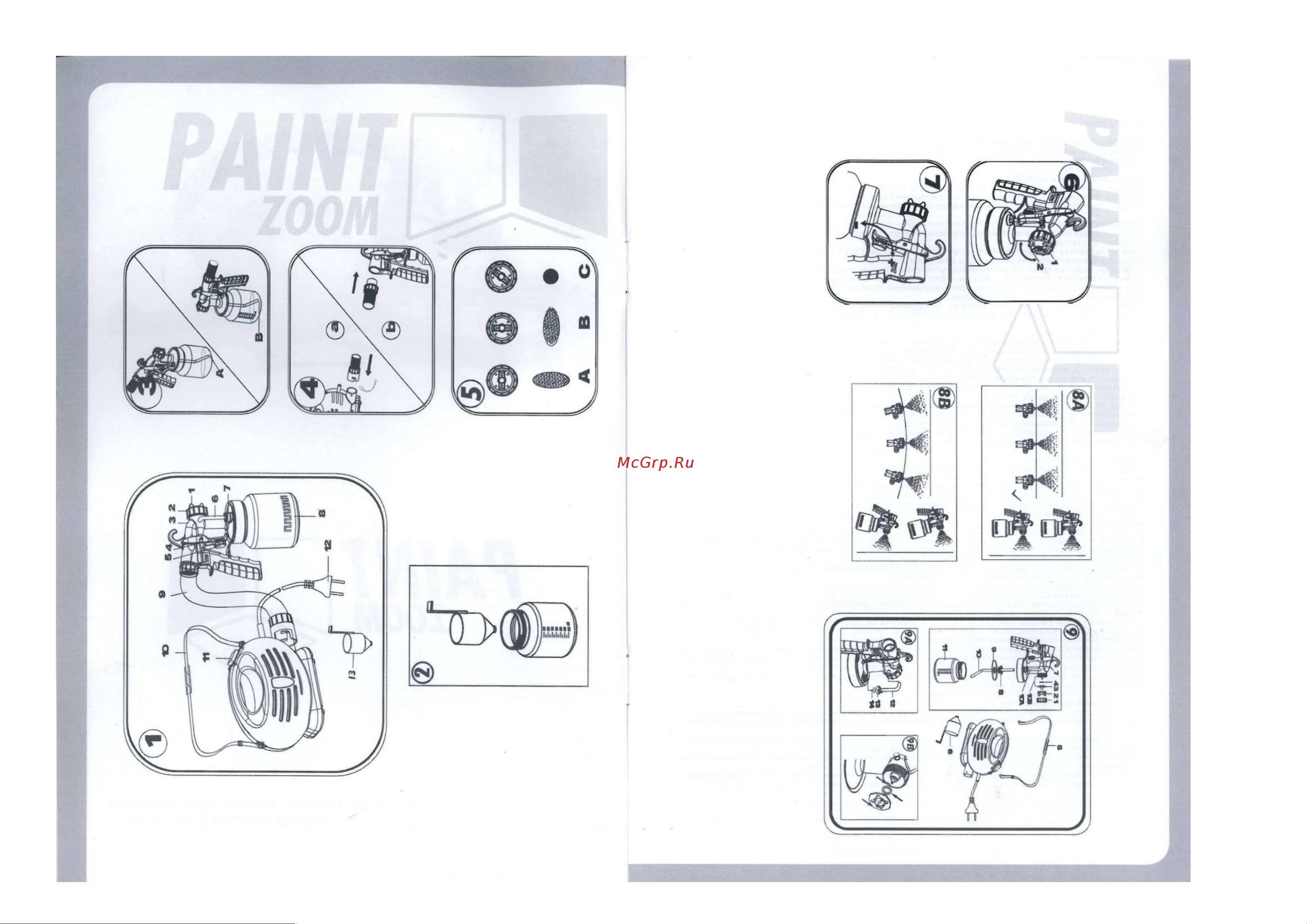 PAINT Zoom Two EF-7355 Руководство по эксплуатации онлайн [2/4] 770412