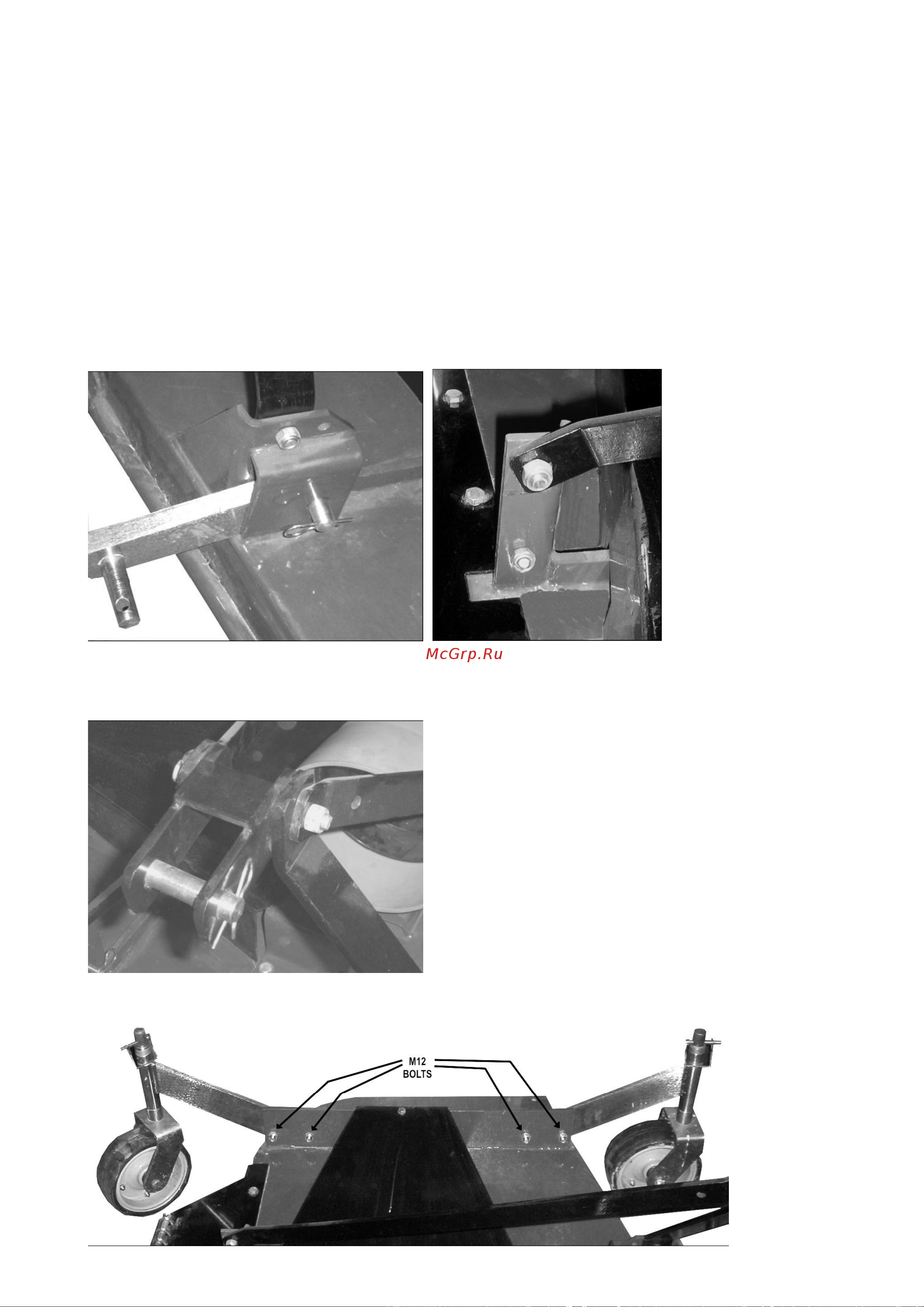 Texas Efterh?ngt Rotorklipper [11/22] Finishing mower assembly instructions