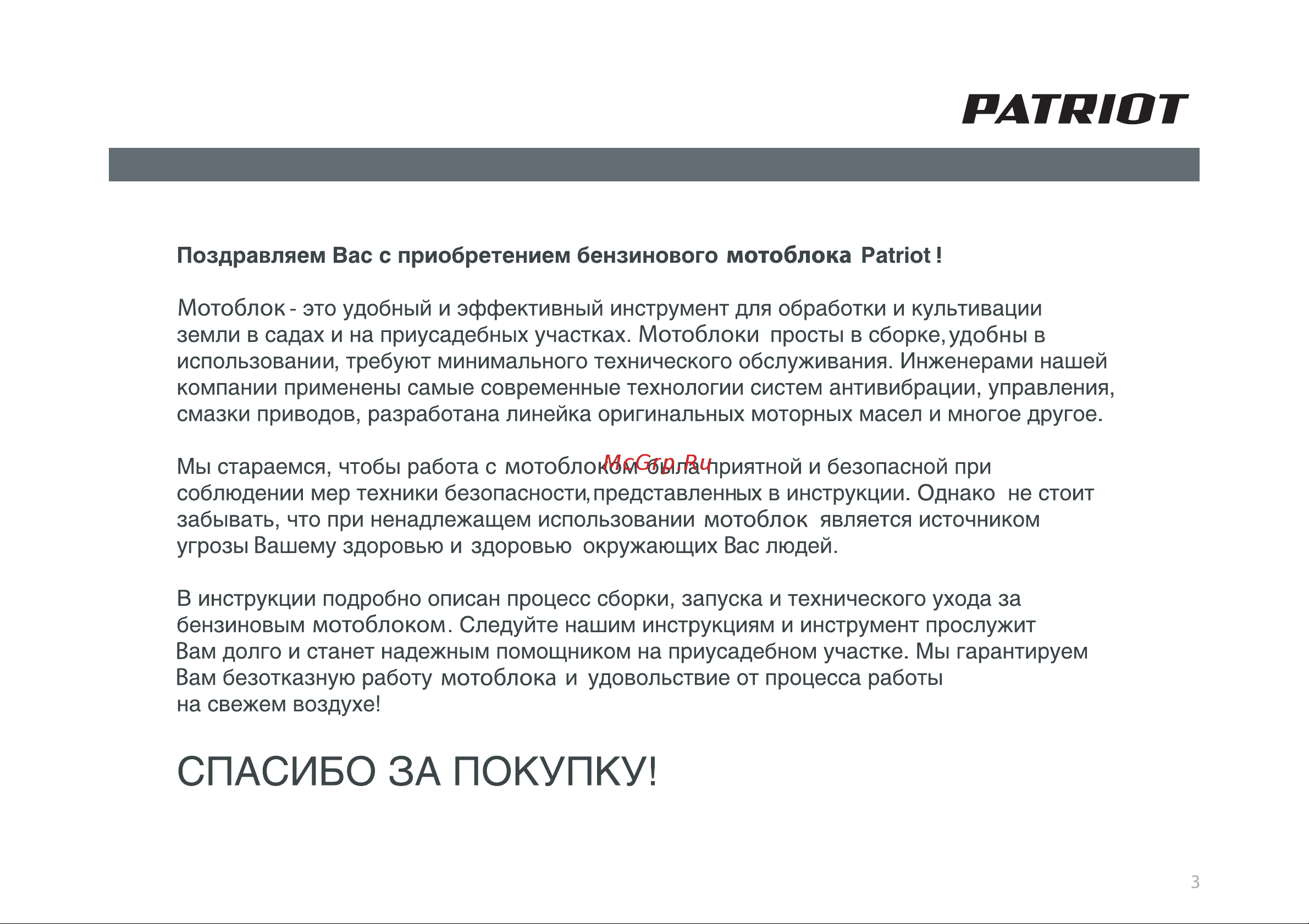 Patriot Montana Diesel Руководство по эксплуатации онлайн [3/42] 770530