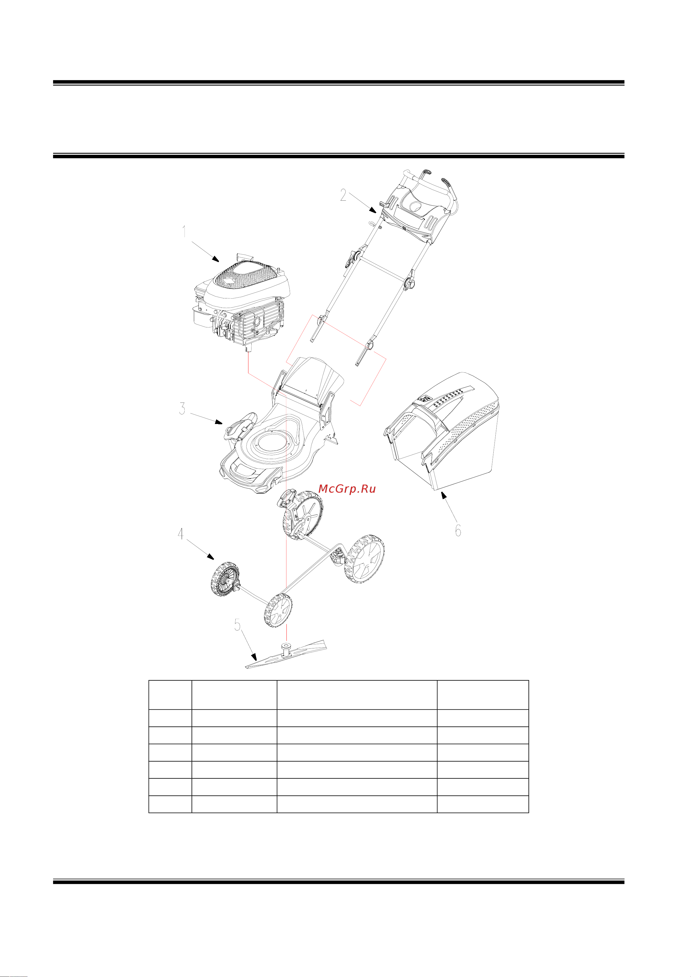 DDE WYZ18H2-13 деталировка [2/11] Mower assembly