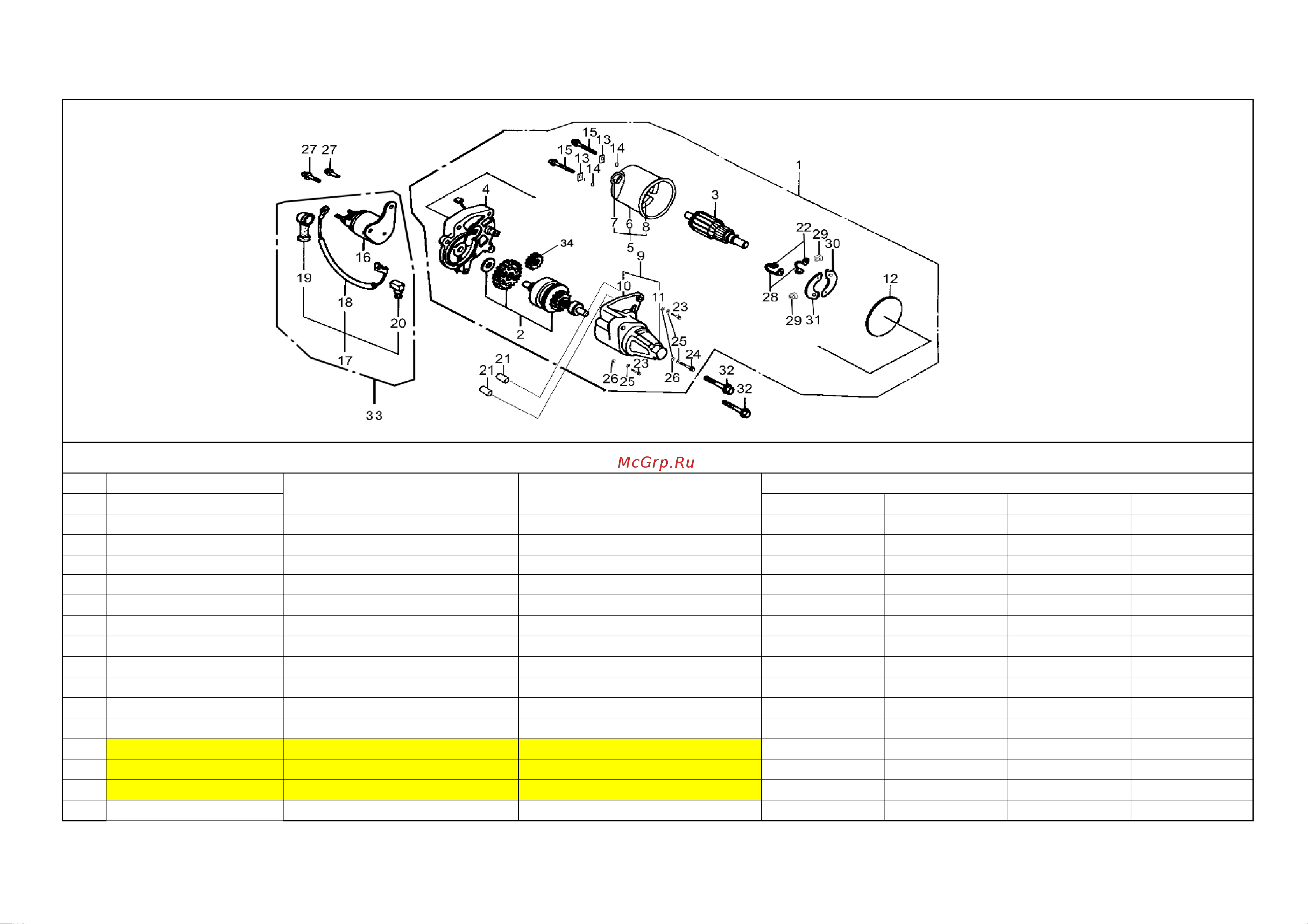 DDE ST6562L деталировка [21/34] Starter motor_1_