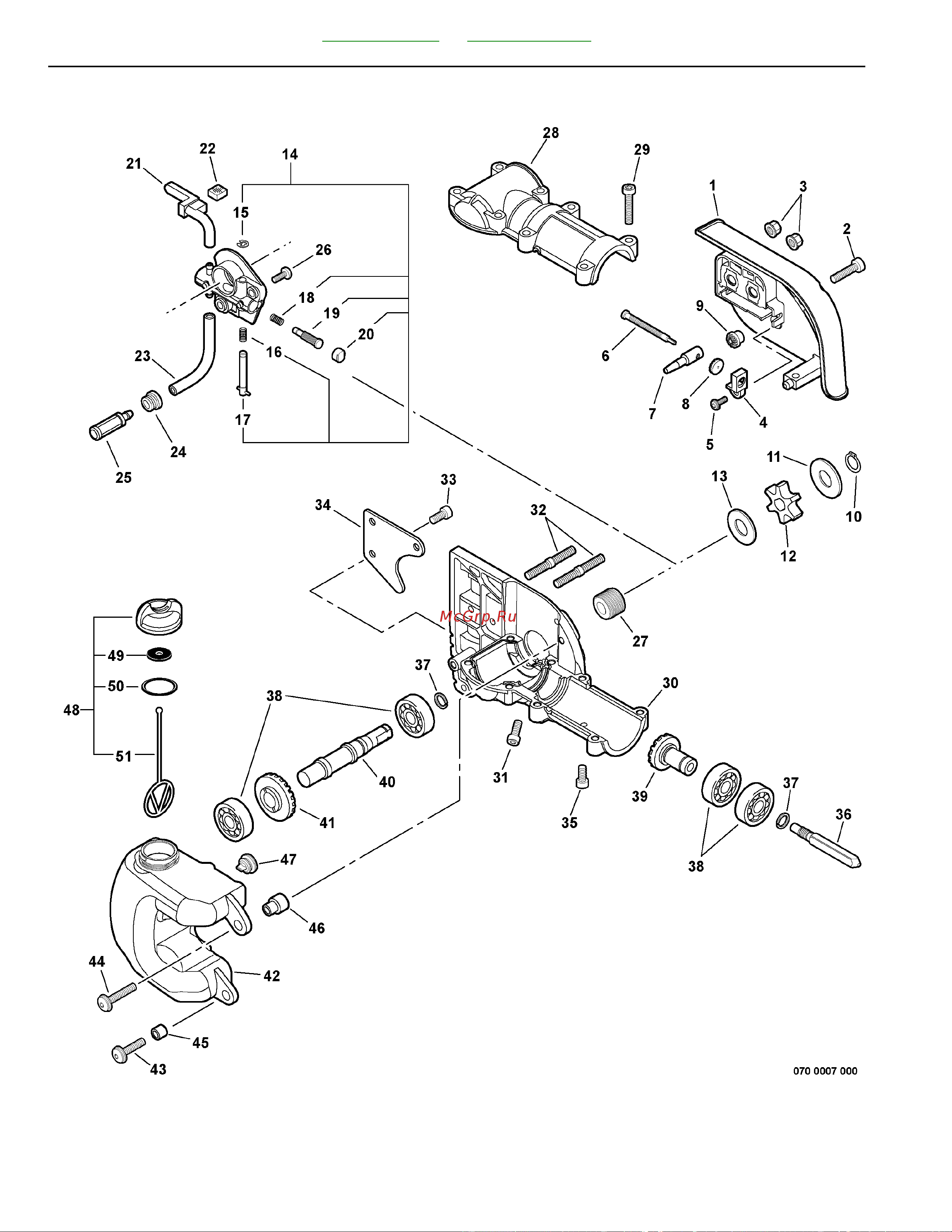ECHO INCORPORATED ECHO PPT-235ES (деталировка) [22/42] Ppt 235es power pruner gear case auto oiler