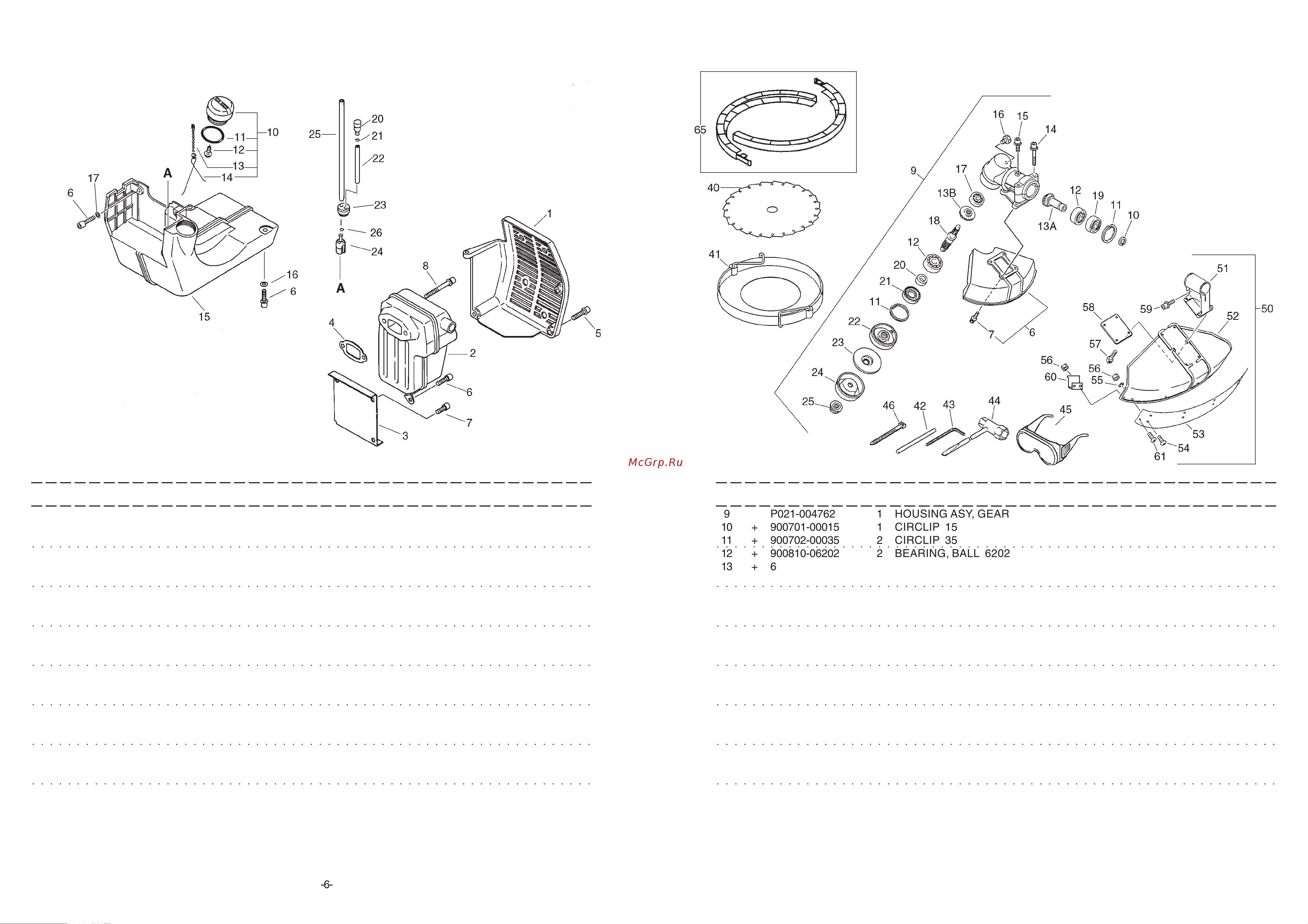 ECHO INCORPORATED ECHO CLS-5800 (деталировка) [6/9] Cls 5800 4 muffler fuel tank cls 5810