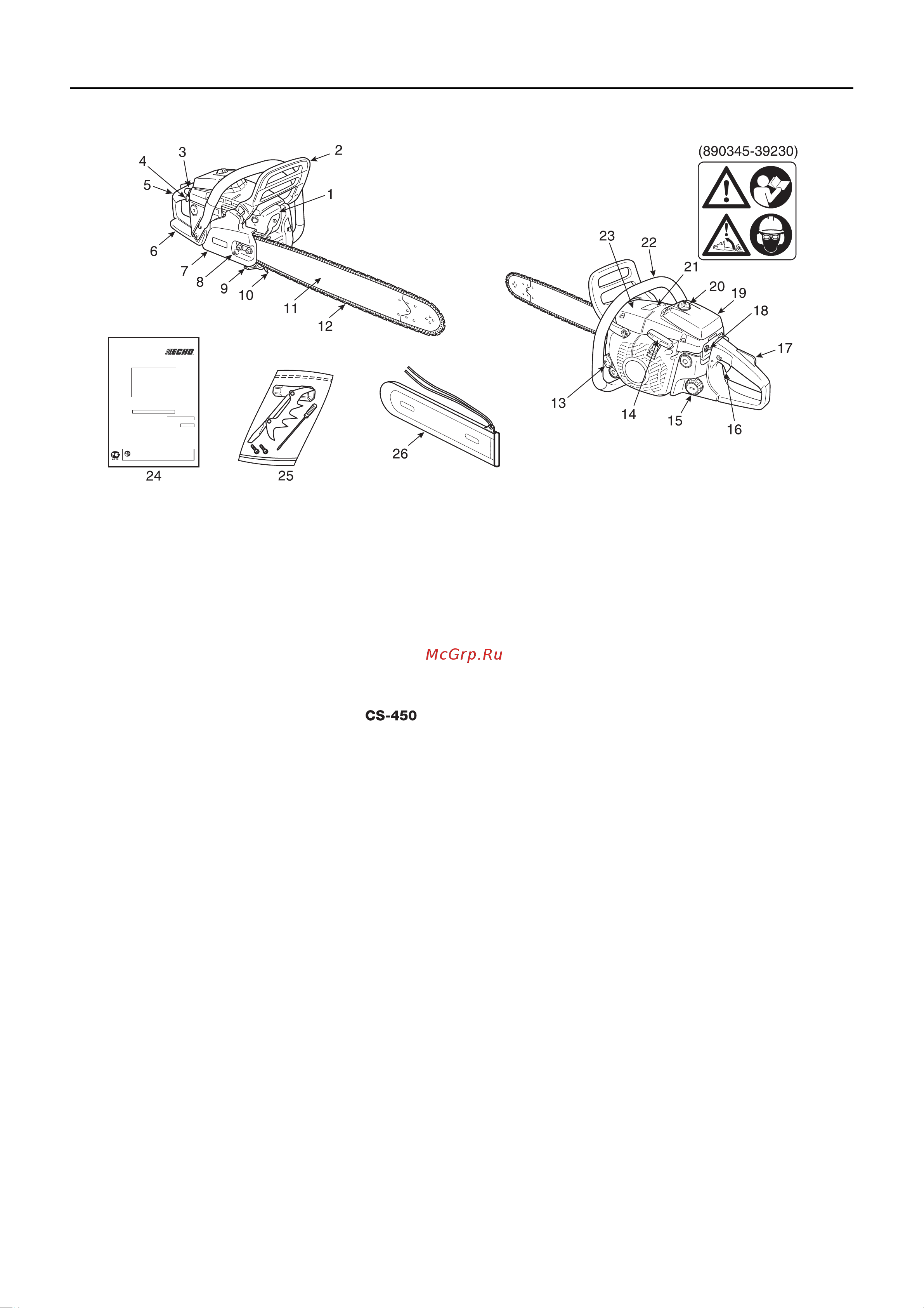 ECHO INCORPORATED ECHO CS-510 [10/32] Описание