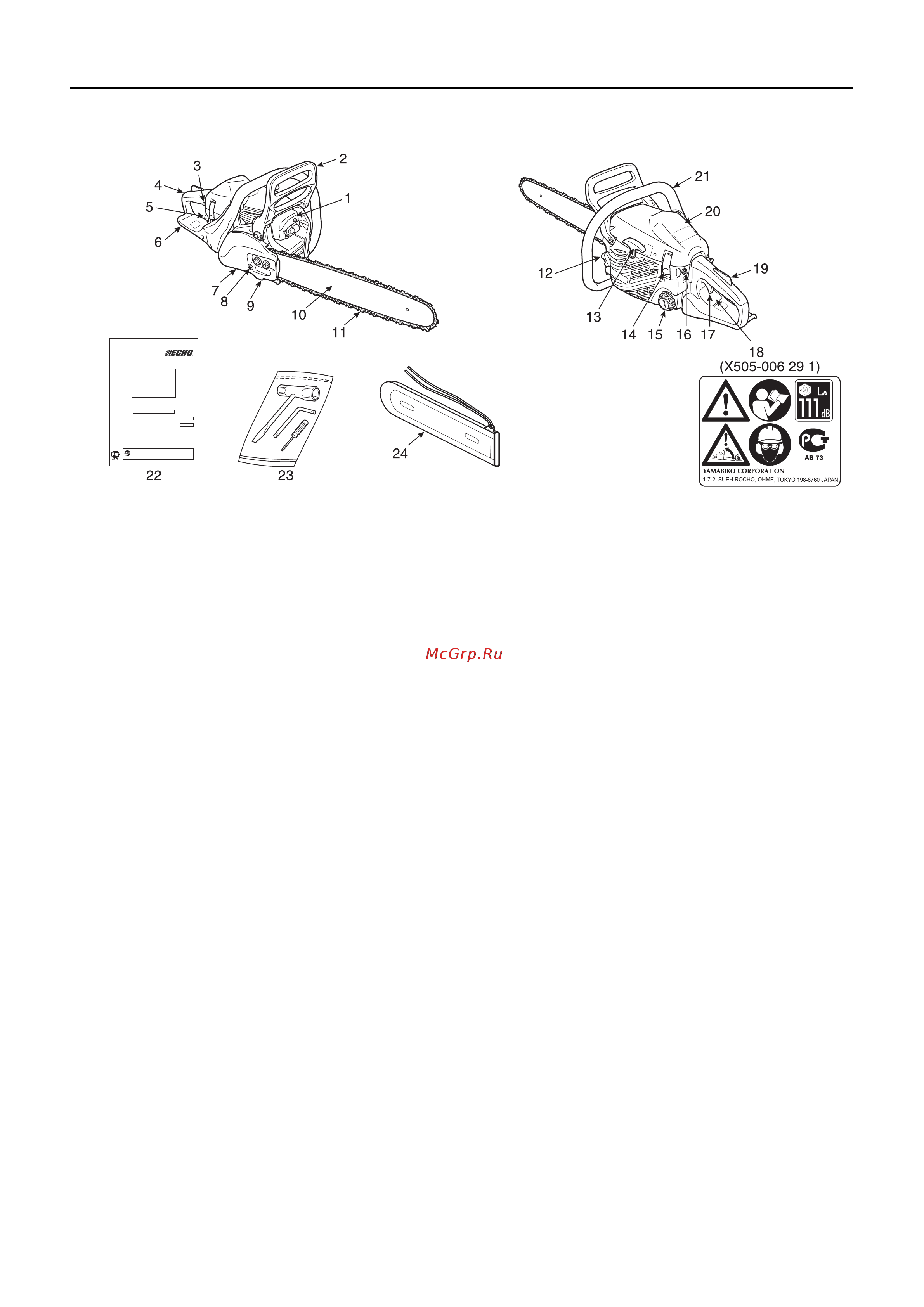 ECHO INCORPORATED ECHO CS-352ES [10/36] Описание