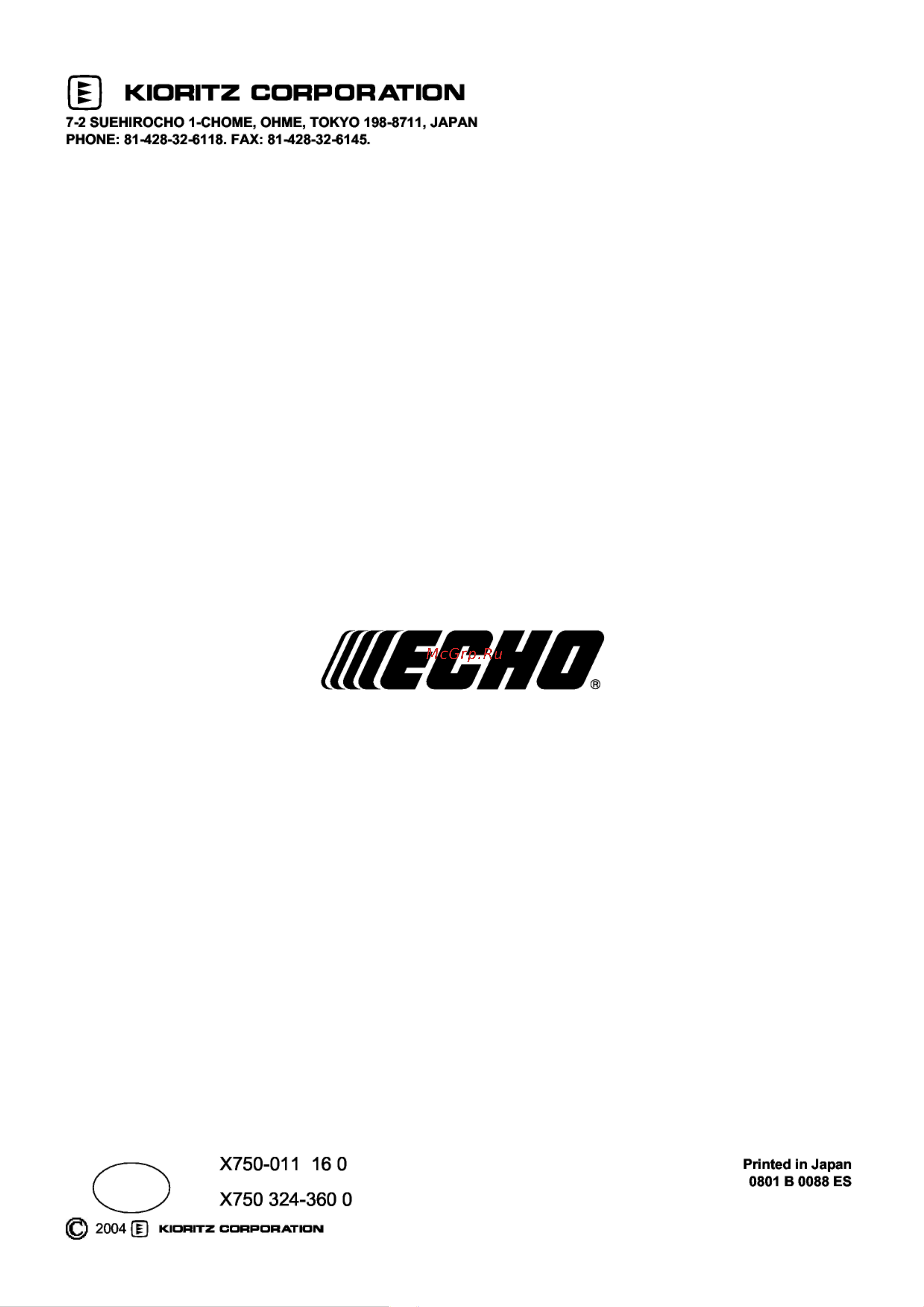 ECHO INCORPORATED ECHO CS-350TES Руководство по эксплуатации онлайн [36/36] 770673