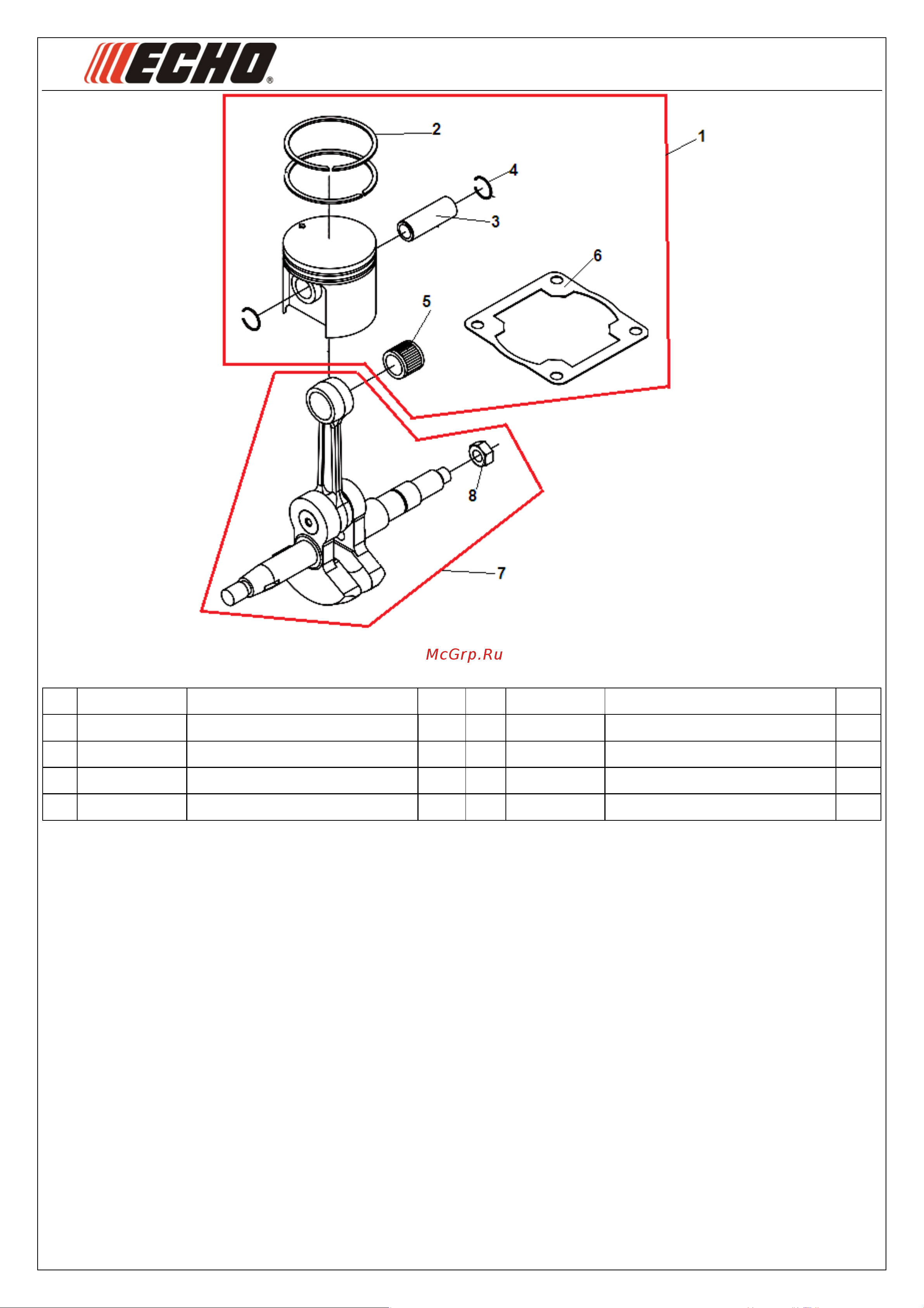 ECHO INCORPORATED ECHO CS-452ESX (деталировка) [4/9] Модель cs452esx