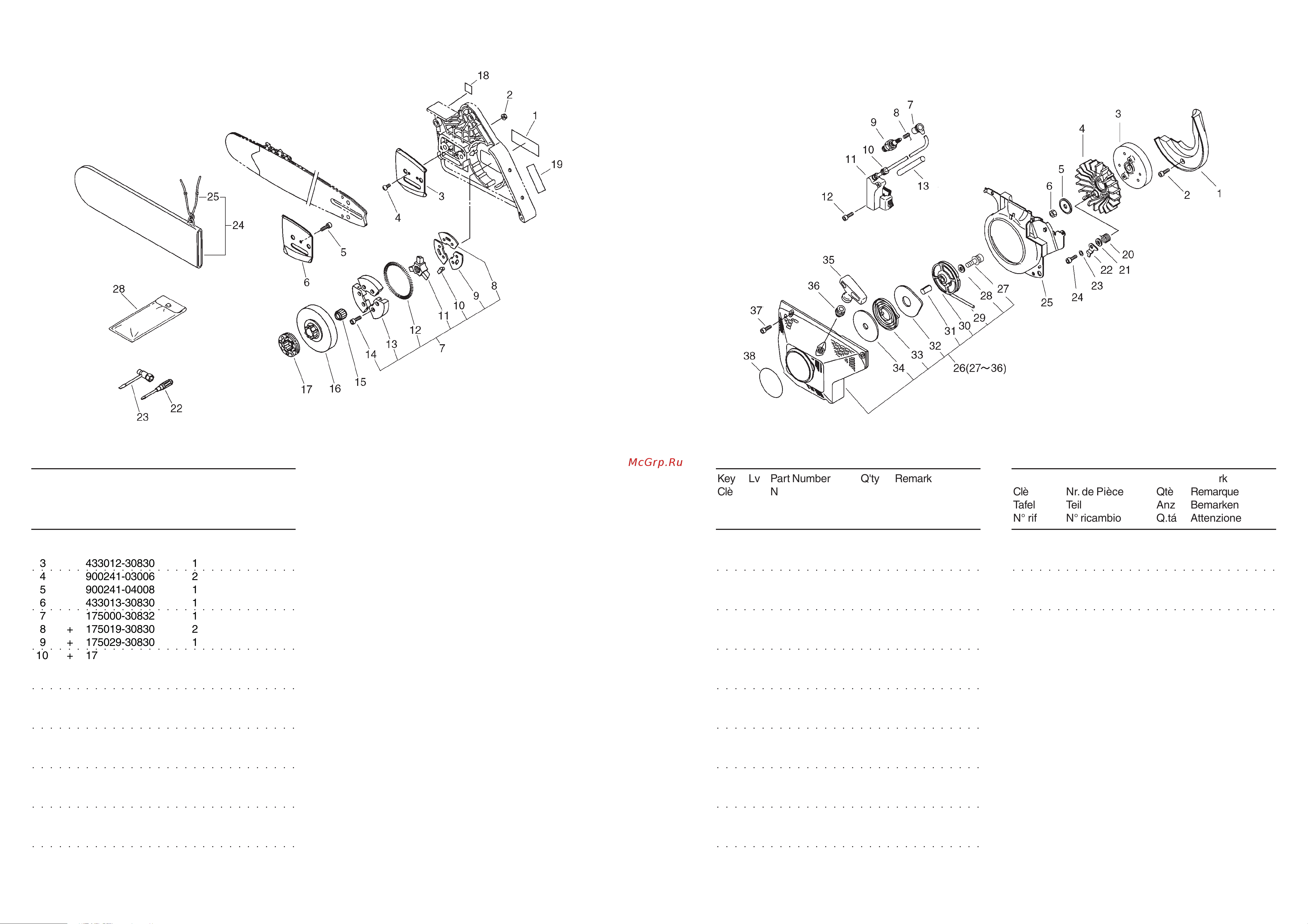ECHO INCORPORATED ECHO CS-8002 (деталировка) [3/5] Cs 8001 3 cs 8001 6