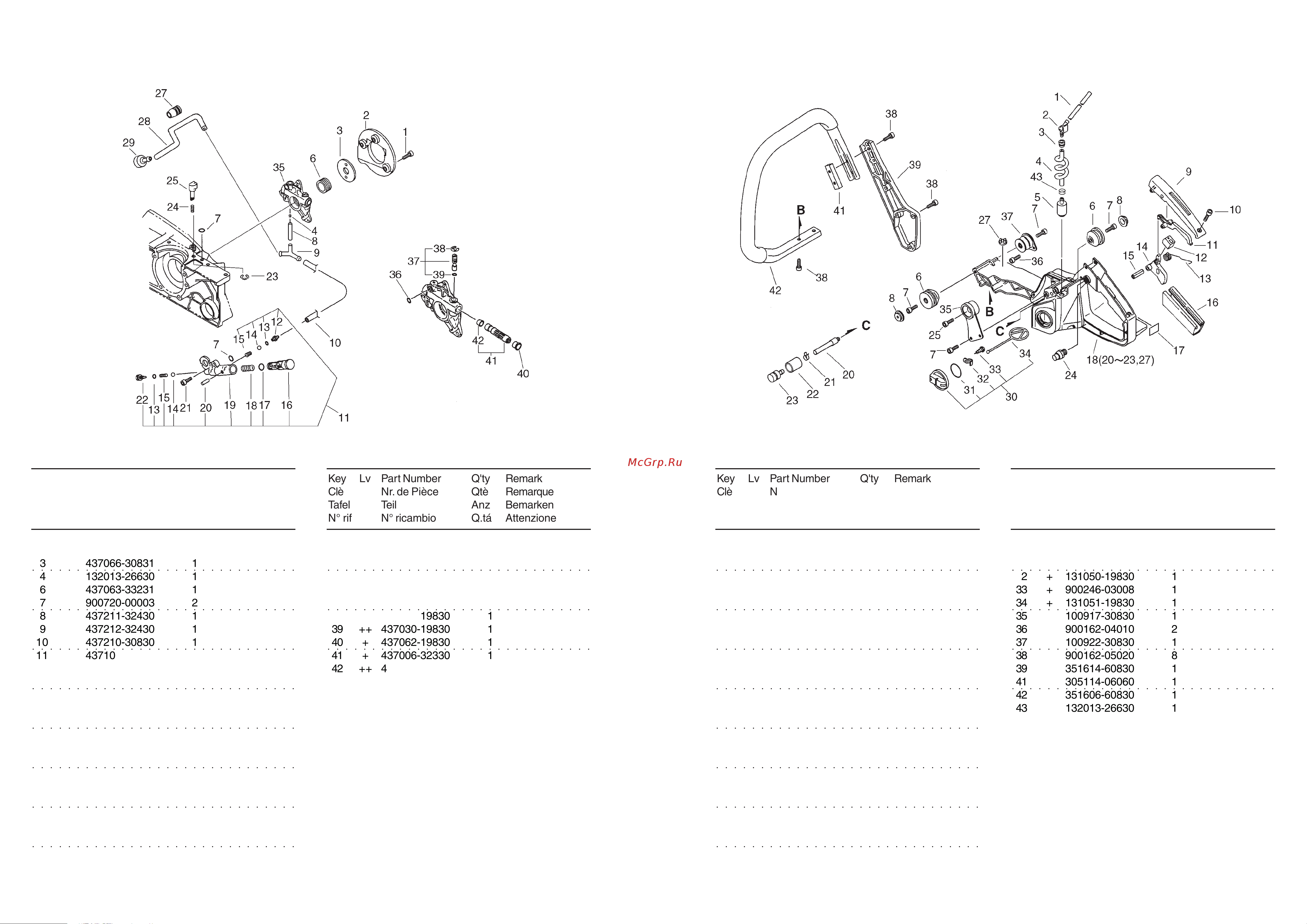 ECHO INCORPORATED ECHO CS-8002 (деталировка) [4/5] Cs 8001 4