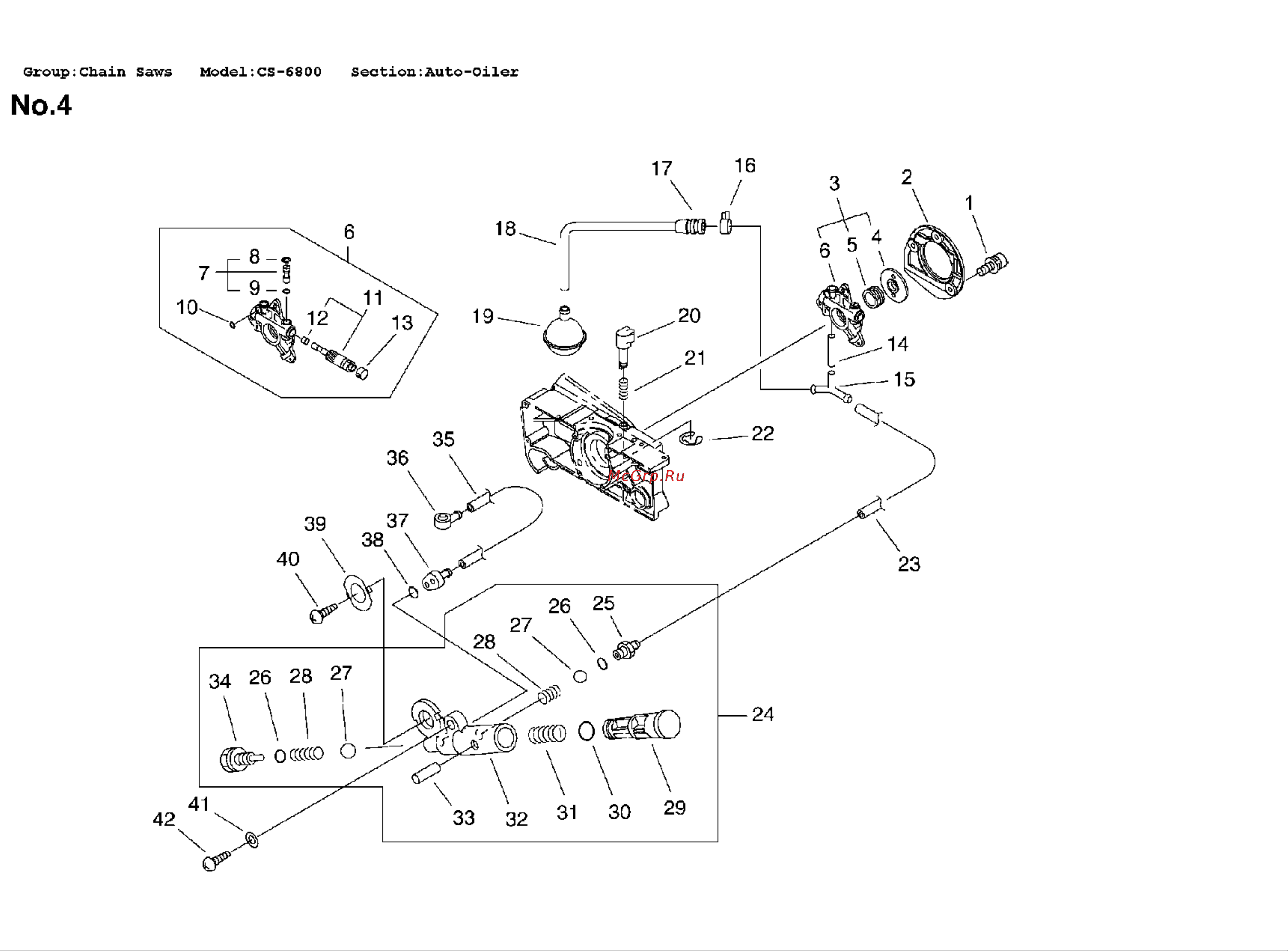 ECHO INCORPORATED ECHO CS-680 (деталировка) Руководство по эксплуатации онлайн [12/21] 770688