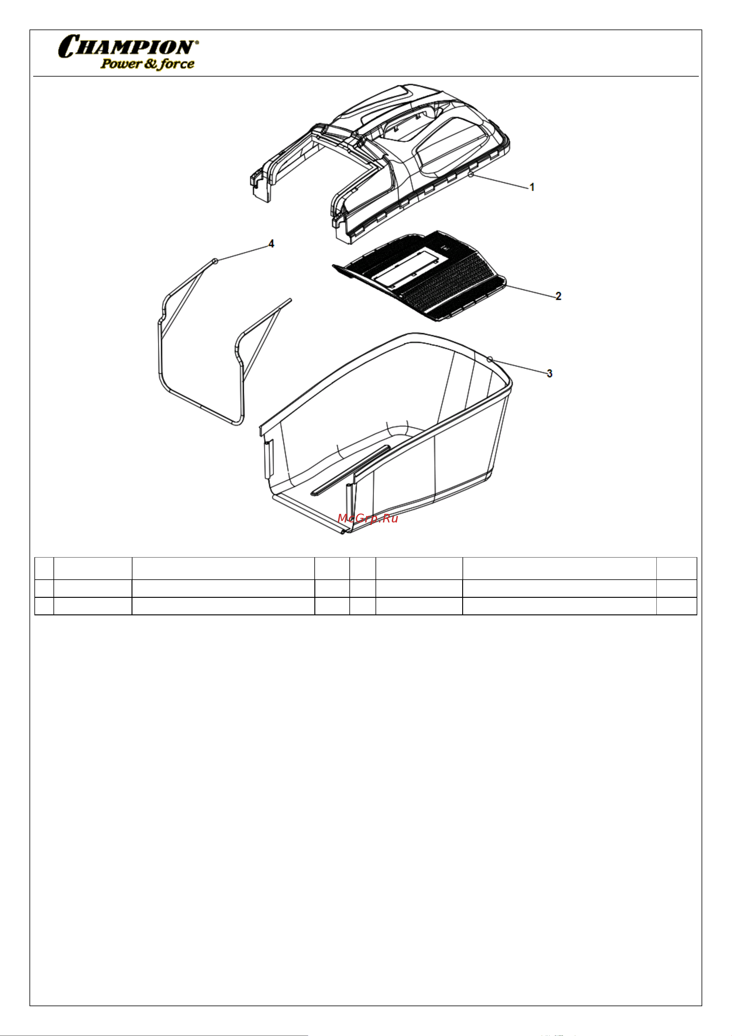 Champion LM4630 - деталировка [5/9] Иллюстрированный каталог запасных часте