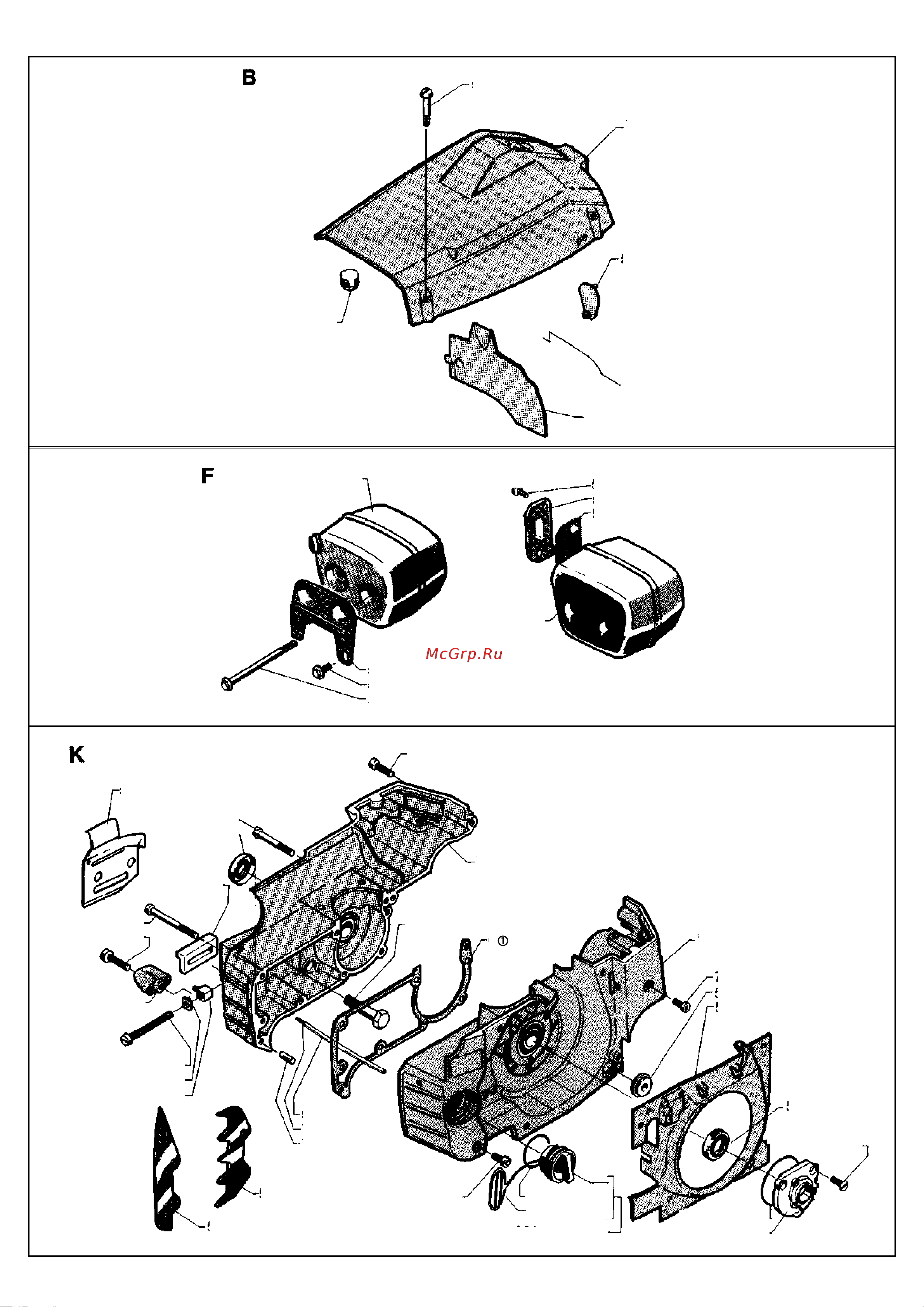 Husqvarna 254 (1987) parts Руководство по эксплуатации онлайн [3/9] 770736