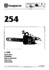 Husqvarna 254 (1990) parts Руководство по эксплуатации