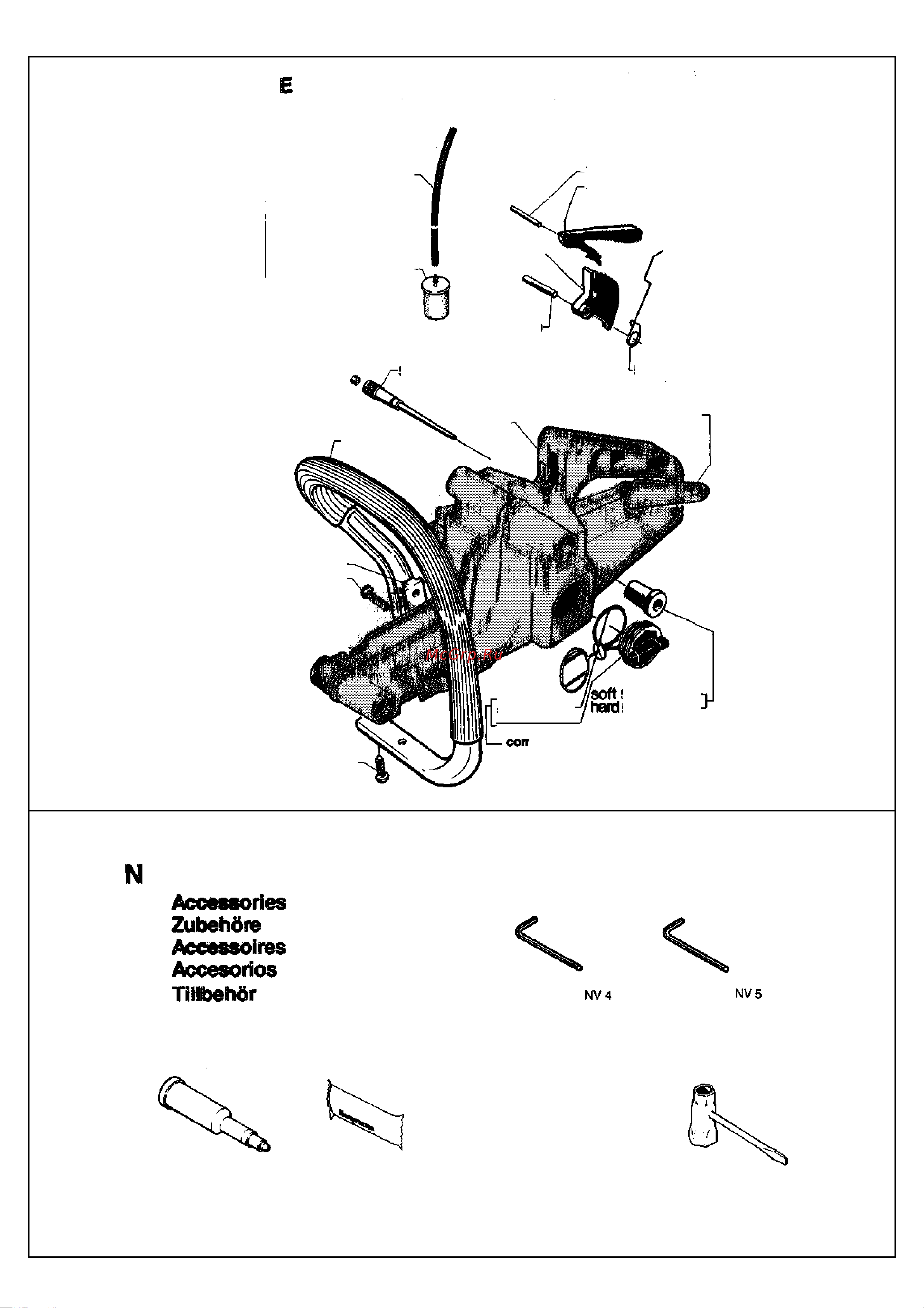 Husqvarna 254 (1994) parts Руководство по эксплуатации онлайн [4/10] 770739