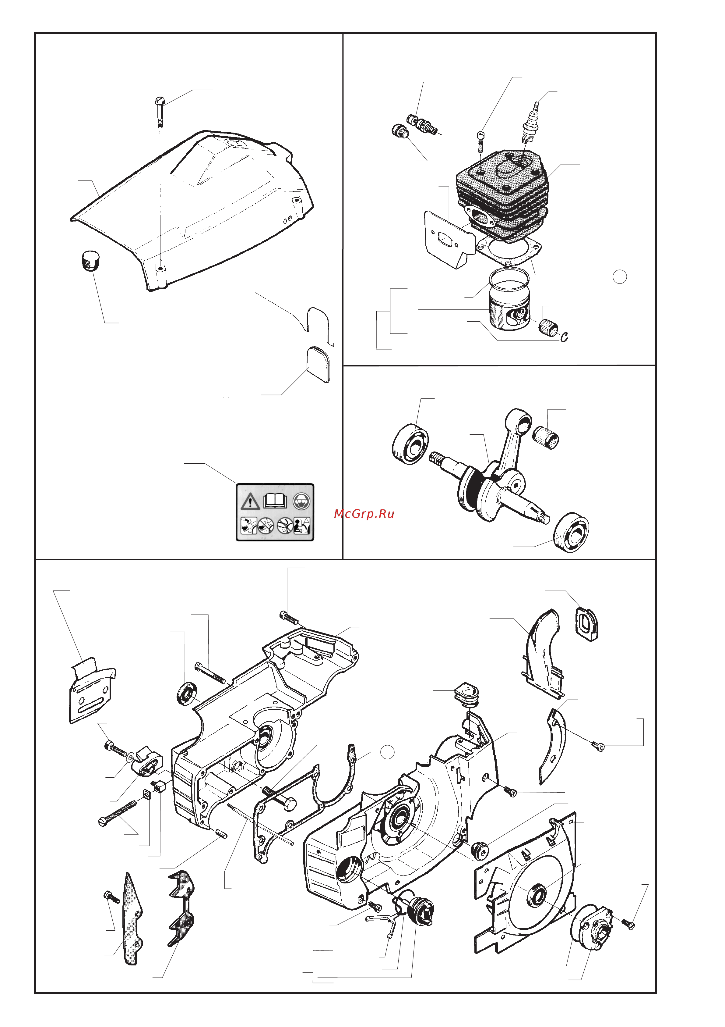 Husqvarna 254 (1999) parts Руководство по эксплуатации онлайн [3/8] 770741