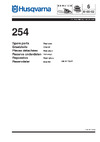 Husqvarna 254 (2001) parts Руководство по эксплуатации