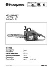 Husqvarna 257 (1996) parts Руководство по эксплуатации