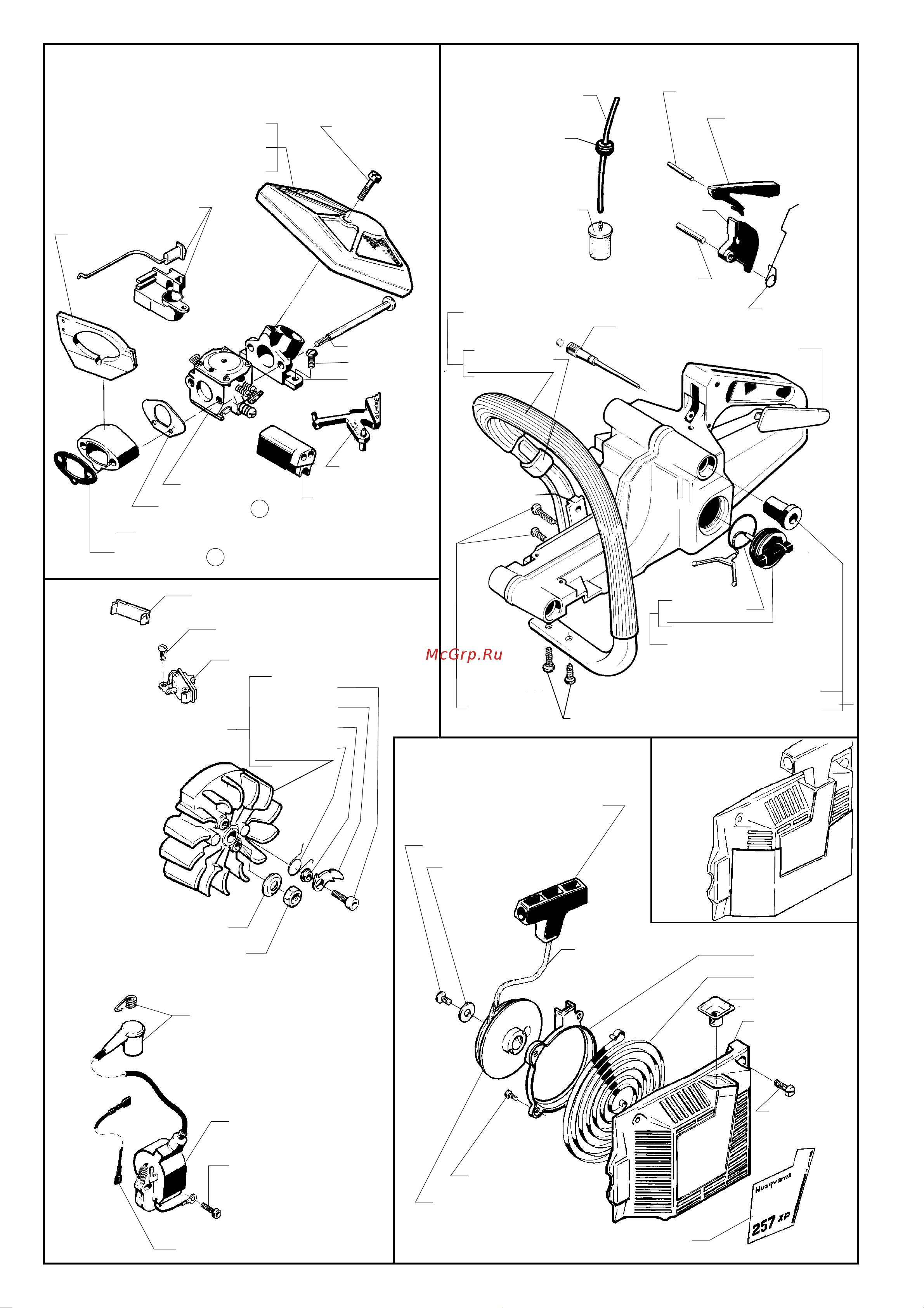 Husqvarna 257 (1996) parts Руководство по эксплуатации онлайн [4/6] 770744