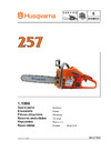 Husqvarna 257 (1998) parts Руководство по эксплуатации