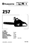 Husqvarna 257 (1994) parts Руководство по эксплуатации