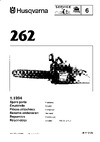 Husqvarna 262 (1994) parts Руководство по эксплуатации