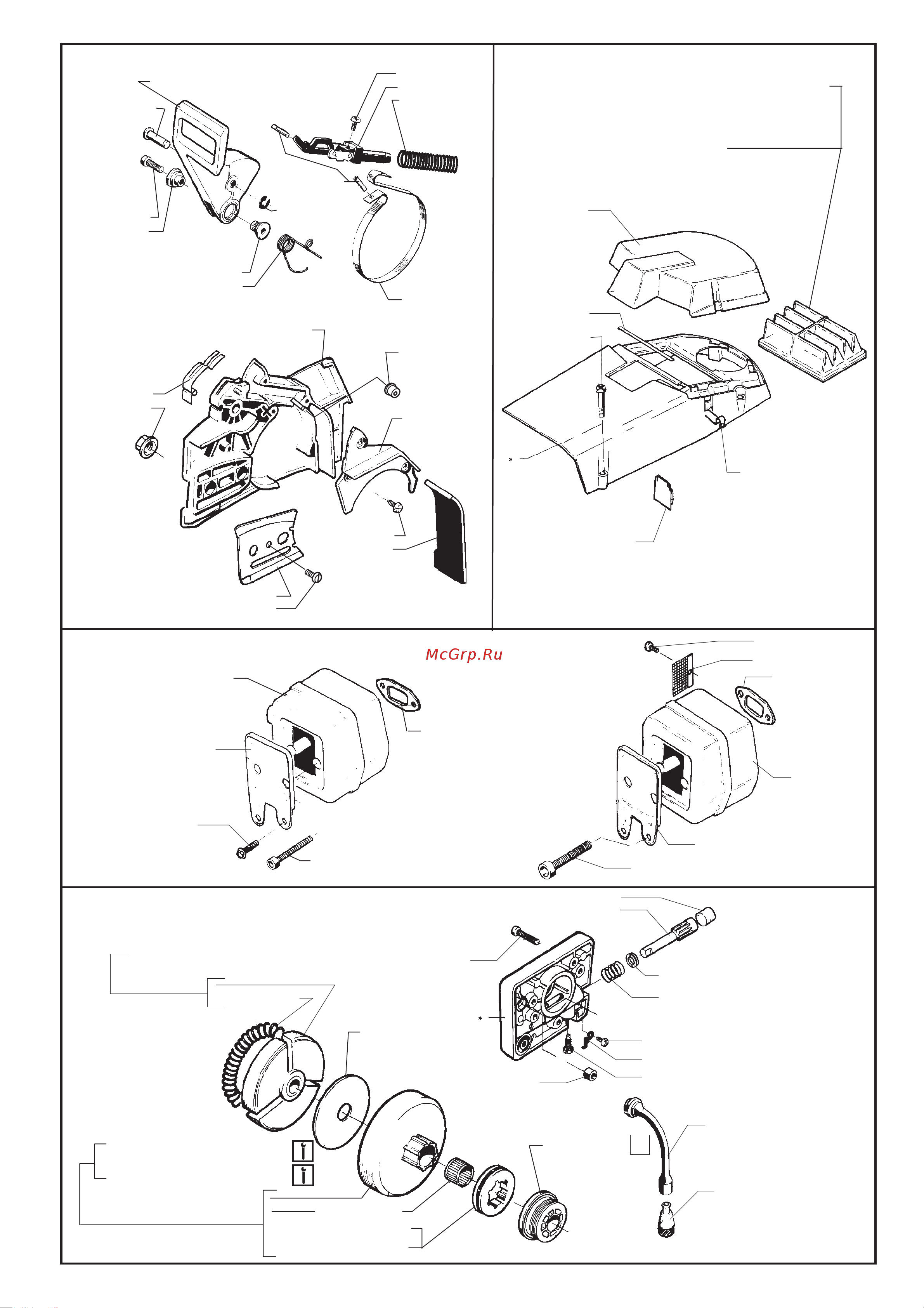 Husqvarna 262 (1998) parts [2/8] Correction 503 16 66 01