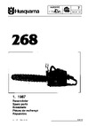 Husqvarna 268 (1987) parts Руководство по эксплуатации