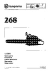 Husqvarna 268 (1991) parts Руководство по эксплуатации