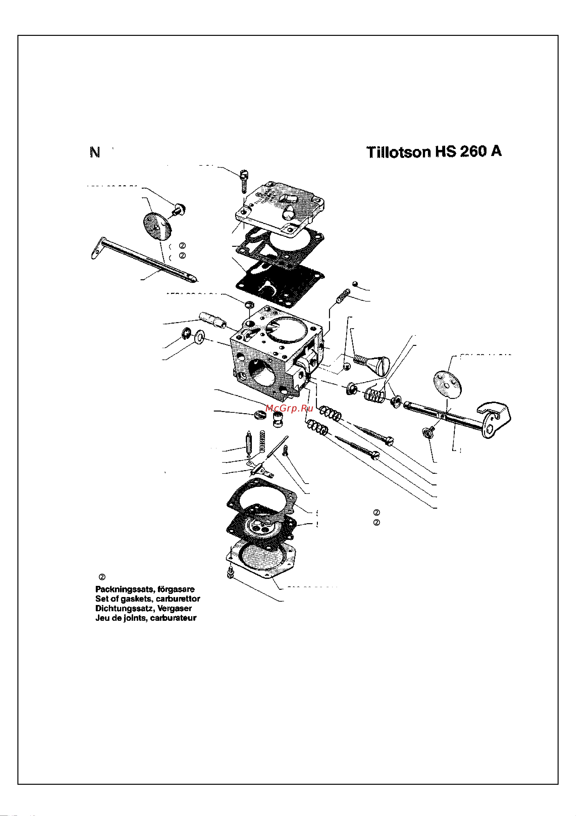 Husqvarna 268 (1991) parts Руководство по эксплуатации онлайн [7/9] 770754