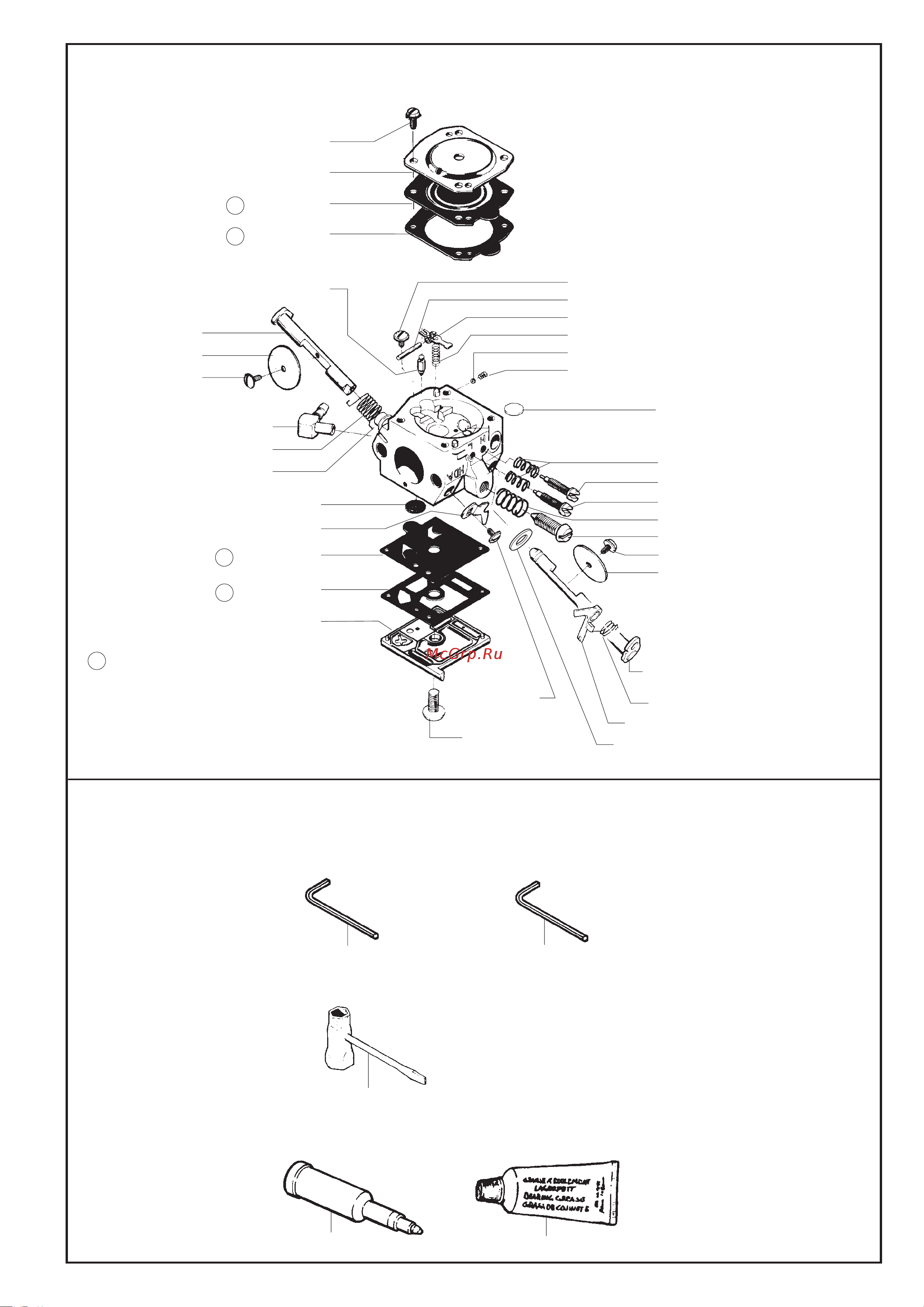 Husqvarna 262 (1999) parts [6/8] Walbro hda 120