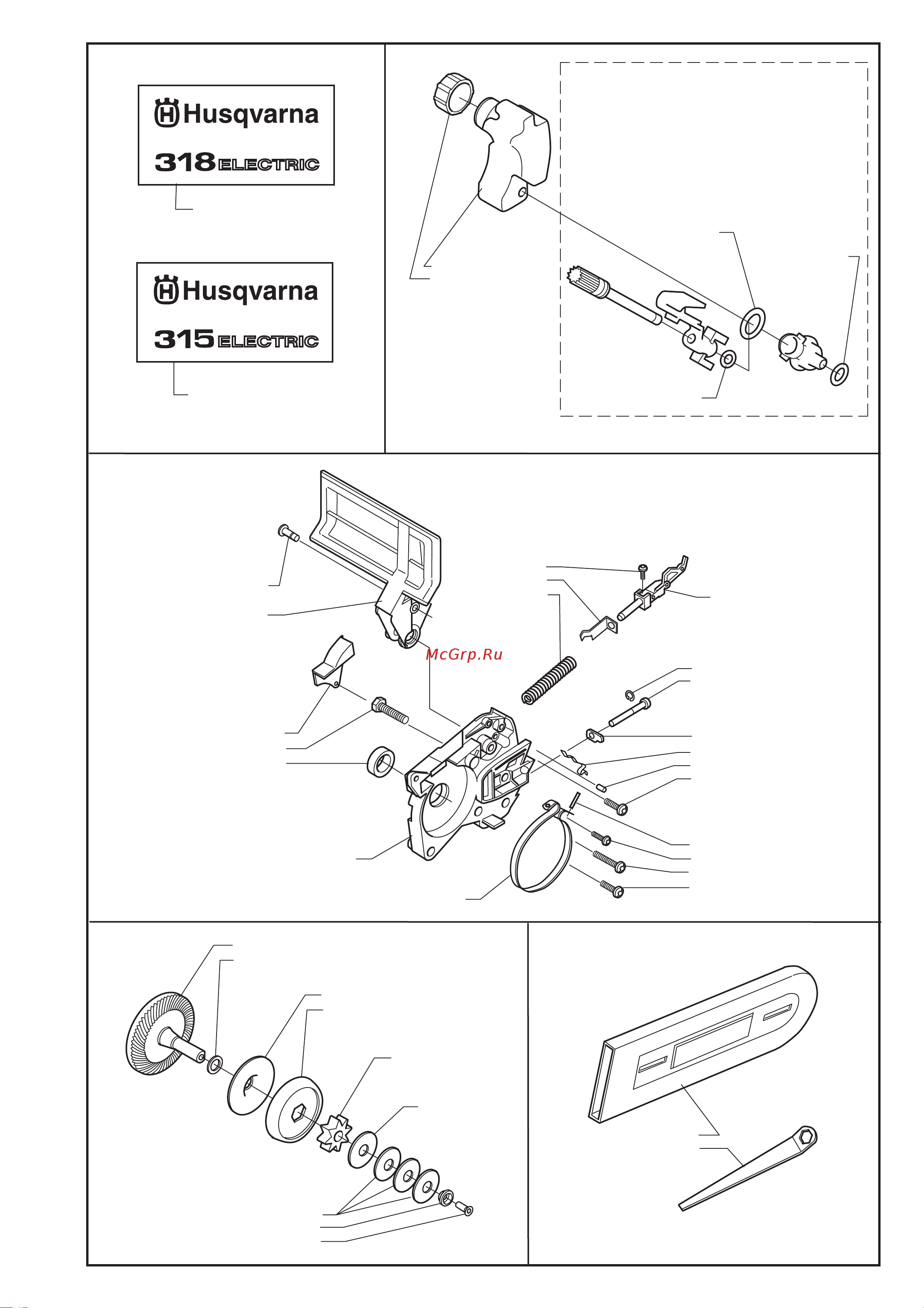 Husqvarna 315 (2000) parts Руководство по эксплуатации онлайн [3/4] 770761