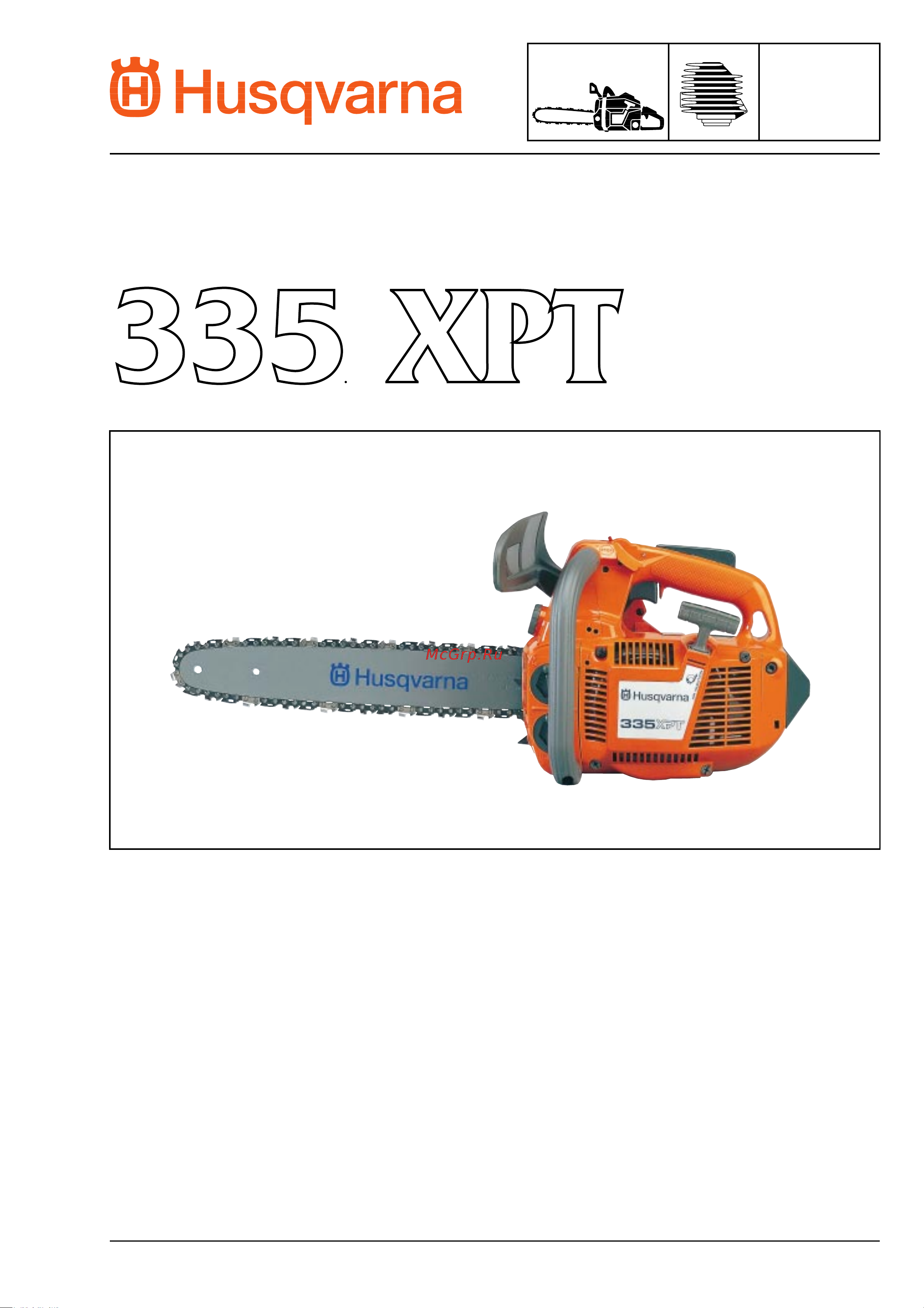 Husqvarna 335 XPT (1997) parts Руководство по эксплуатации онлайн