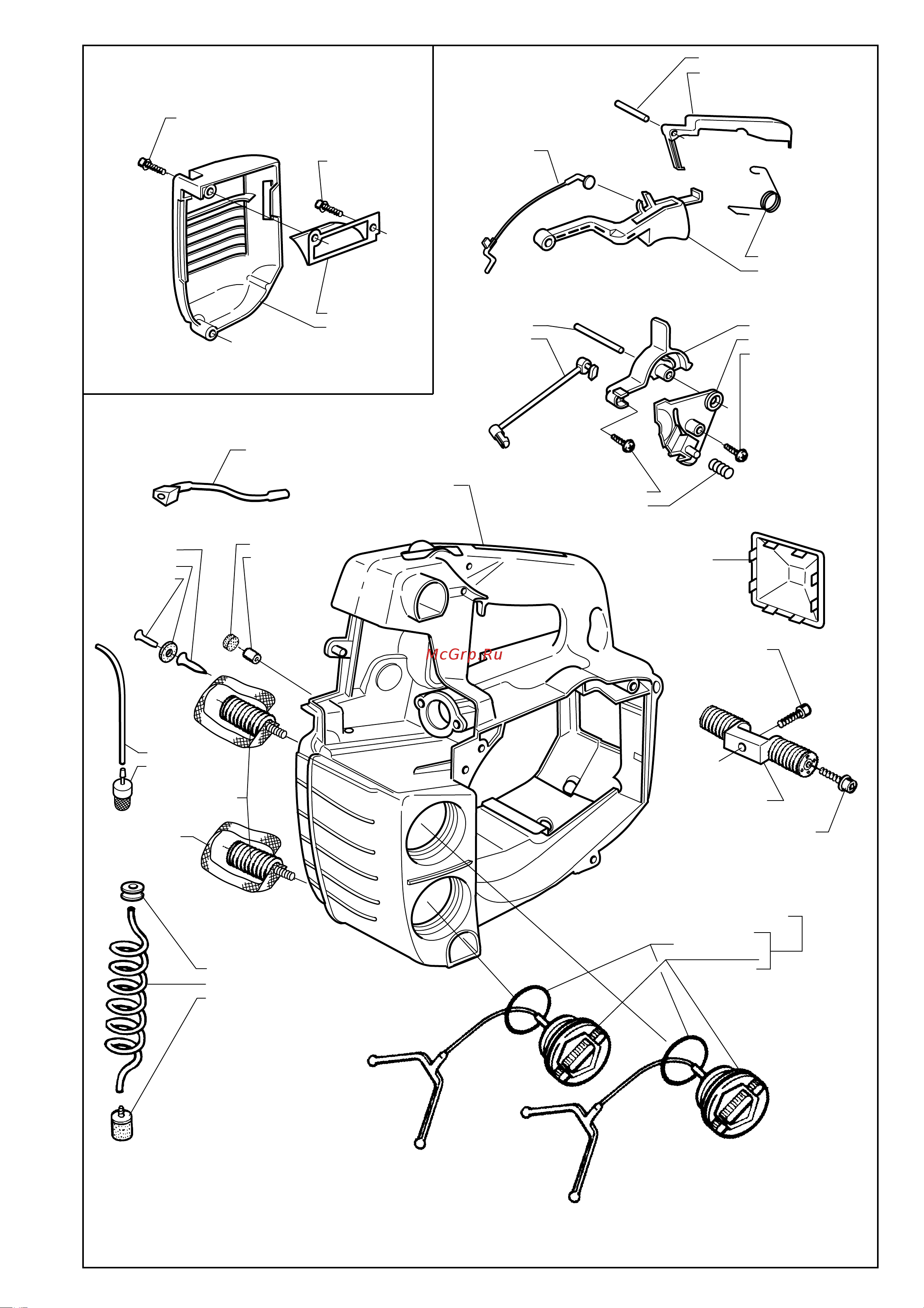 Husqvarna 335 XPT (1997) parts Руководство по эксплуатации онлайн [4/7] 770771