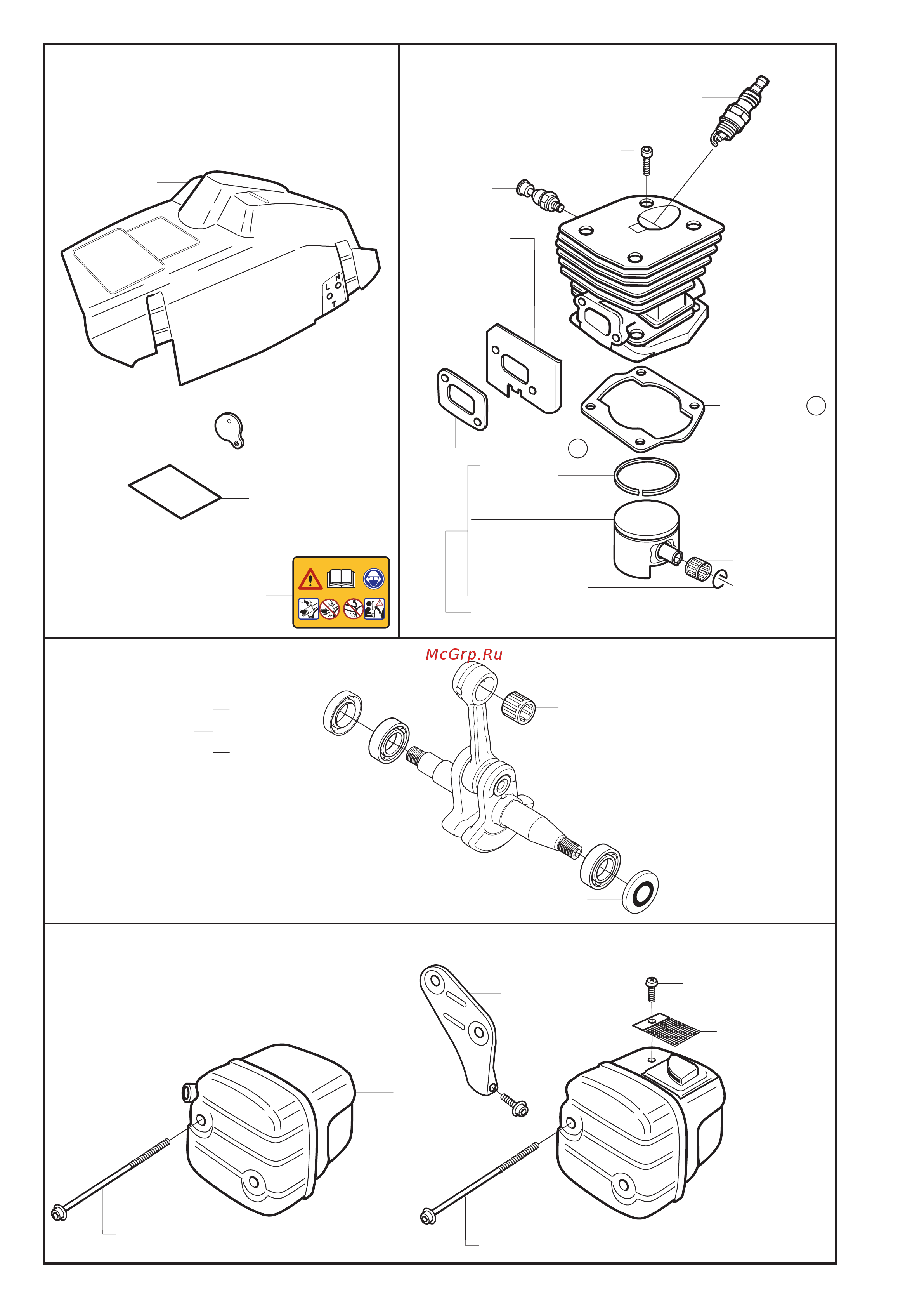 Husqvarna 351 (2001) parts Руководство по эксплуатации онлайн [3/11] 770790