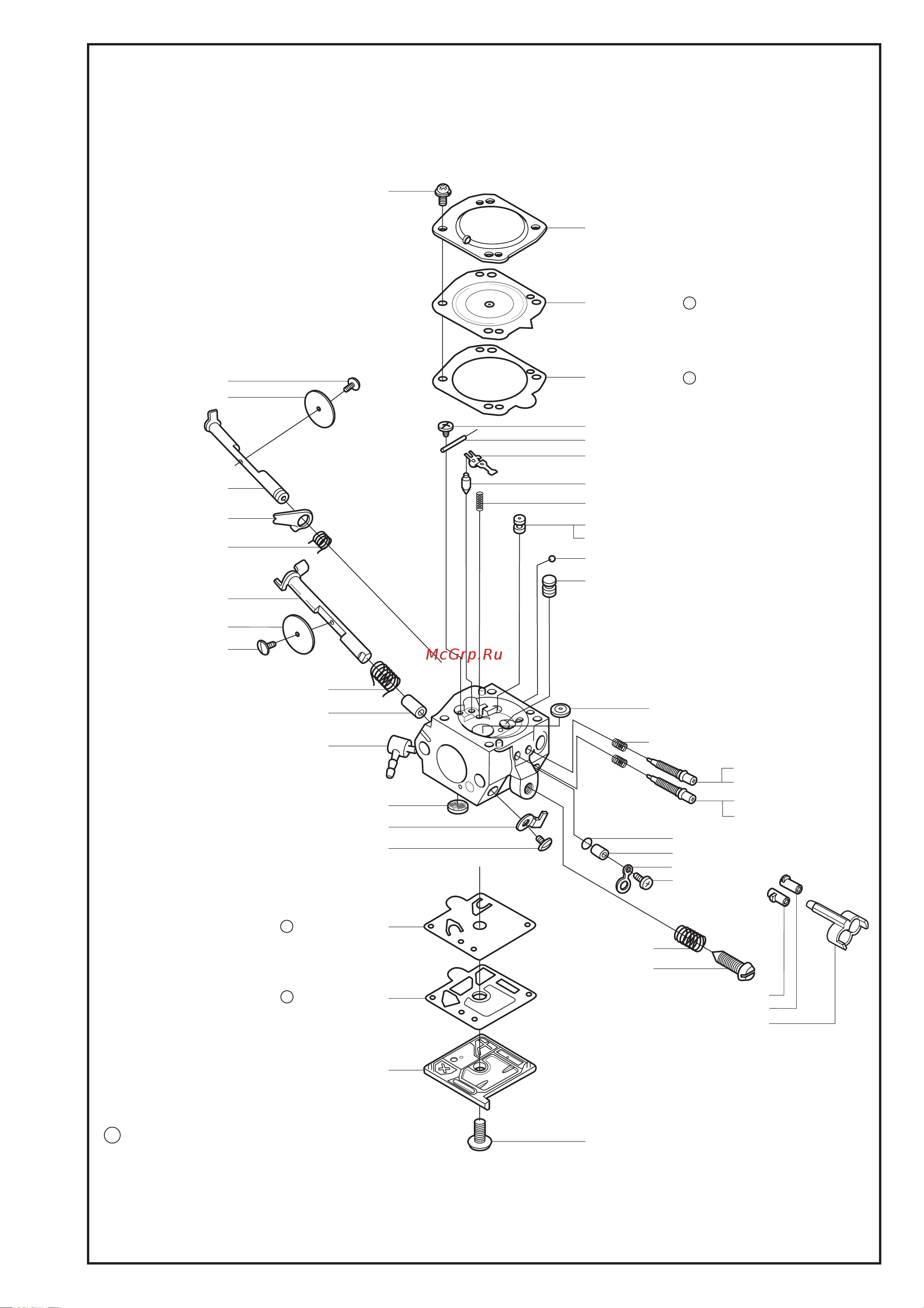Husqvarna 351 (2001) parts [8/11] Set of gaskets dichtungssatz jeu de joints juego de juntas packningssats