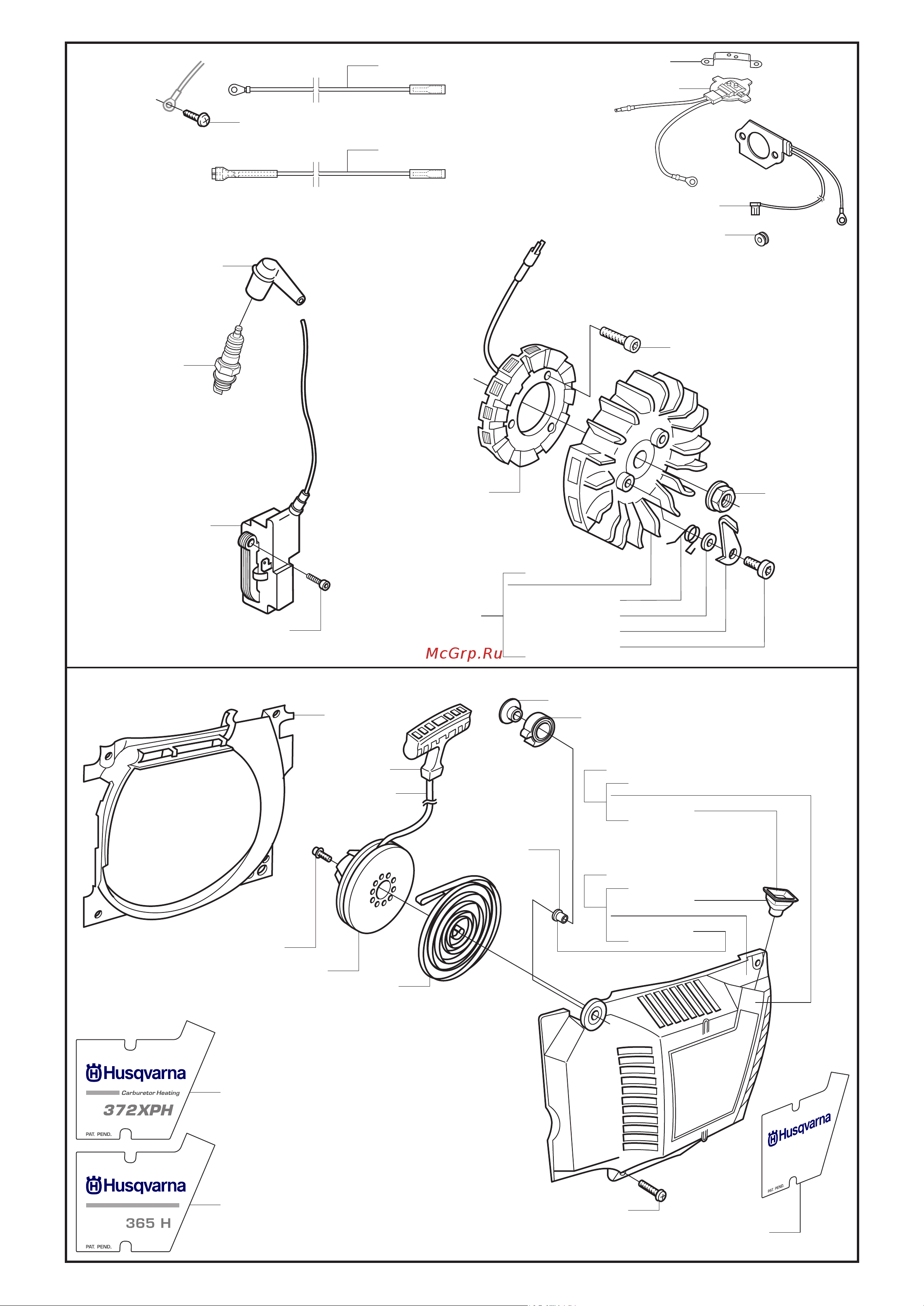 Husqvarna 365H (2006) parts Руководство по эксплуатации онлайн [6/14] 770797