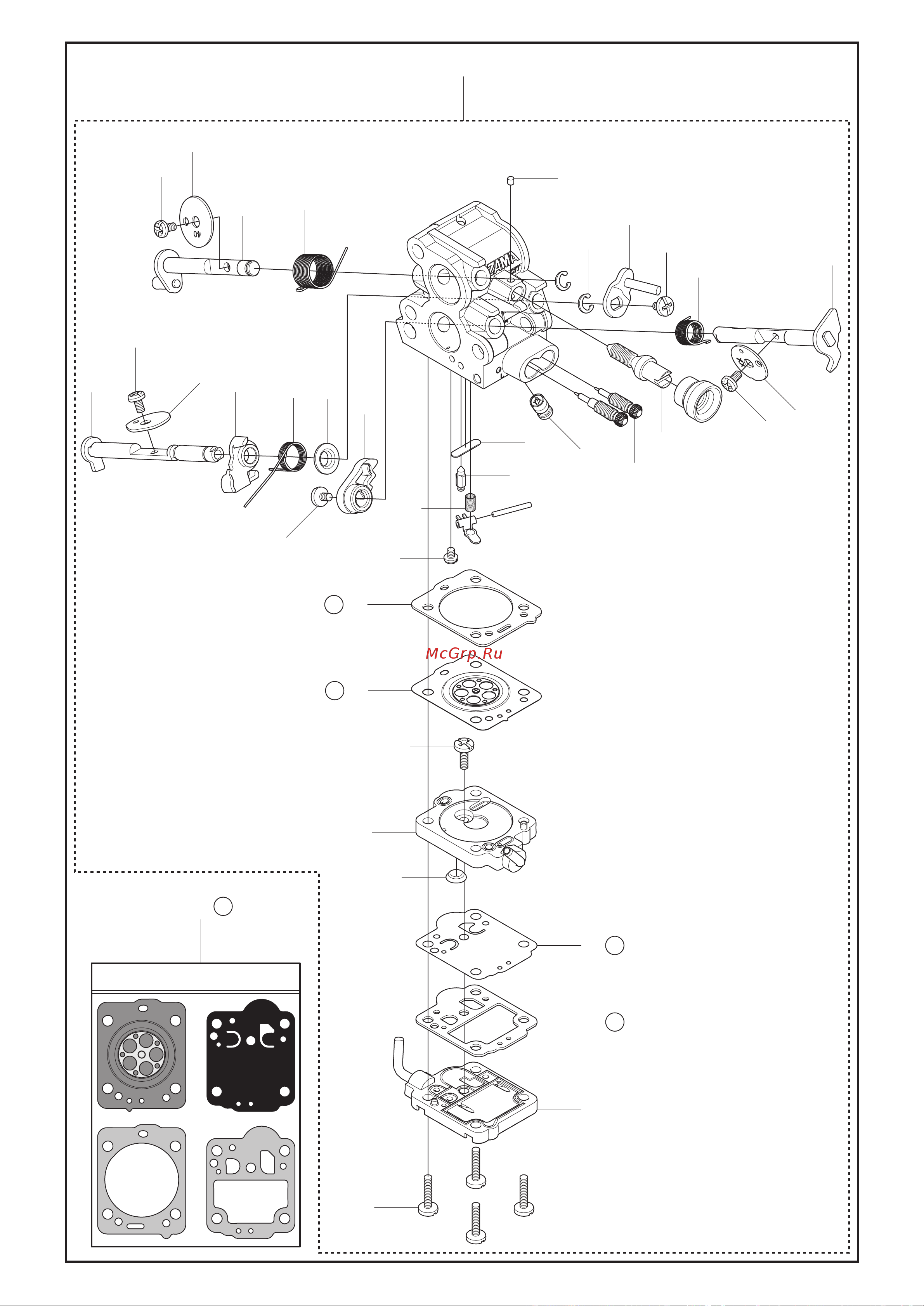 Husqvarna 440e (2009) parts [32/39] Zama c1t el41